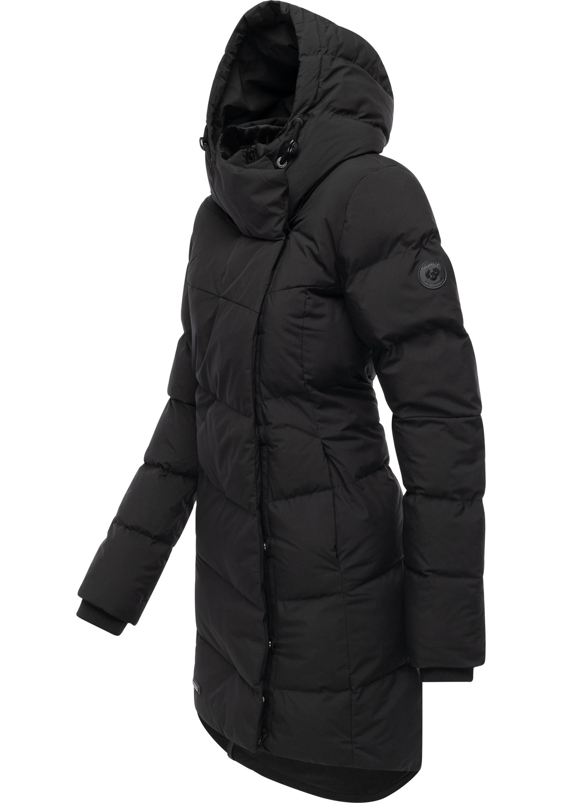 Ragwear Wintermantel Pavla Soft YOUMODO Wasserdichter Steppmantel mit Fleecekragen