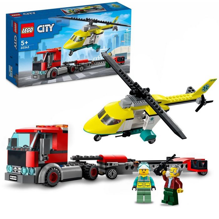 LEGO® Konstruktionsspielsteine Hubschrauber Transporter (60343) LEGO® City (215 St)