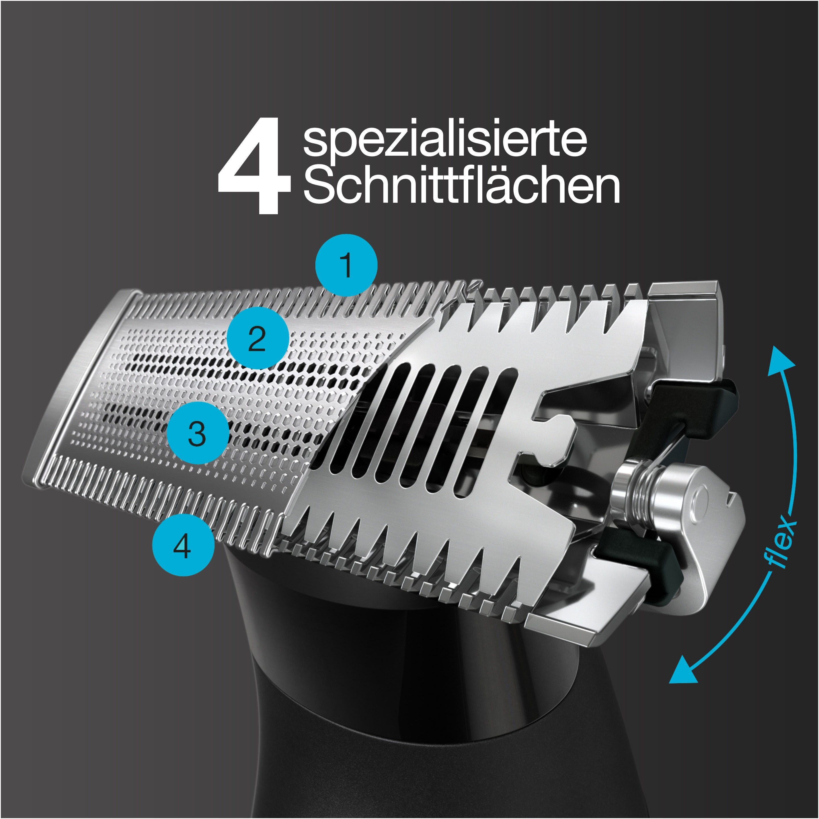 St., Braun Series Schersystem 1 XT10, X 4D-Klingen-Technologie Ersatzscherkopf