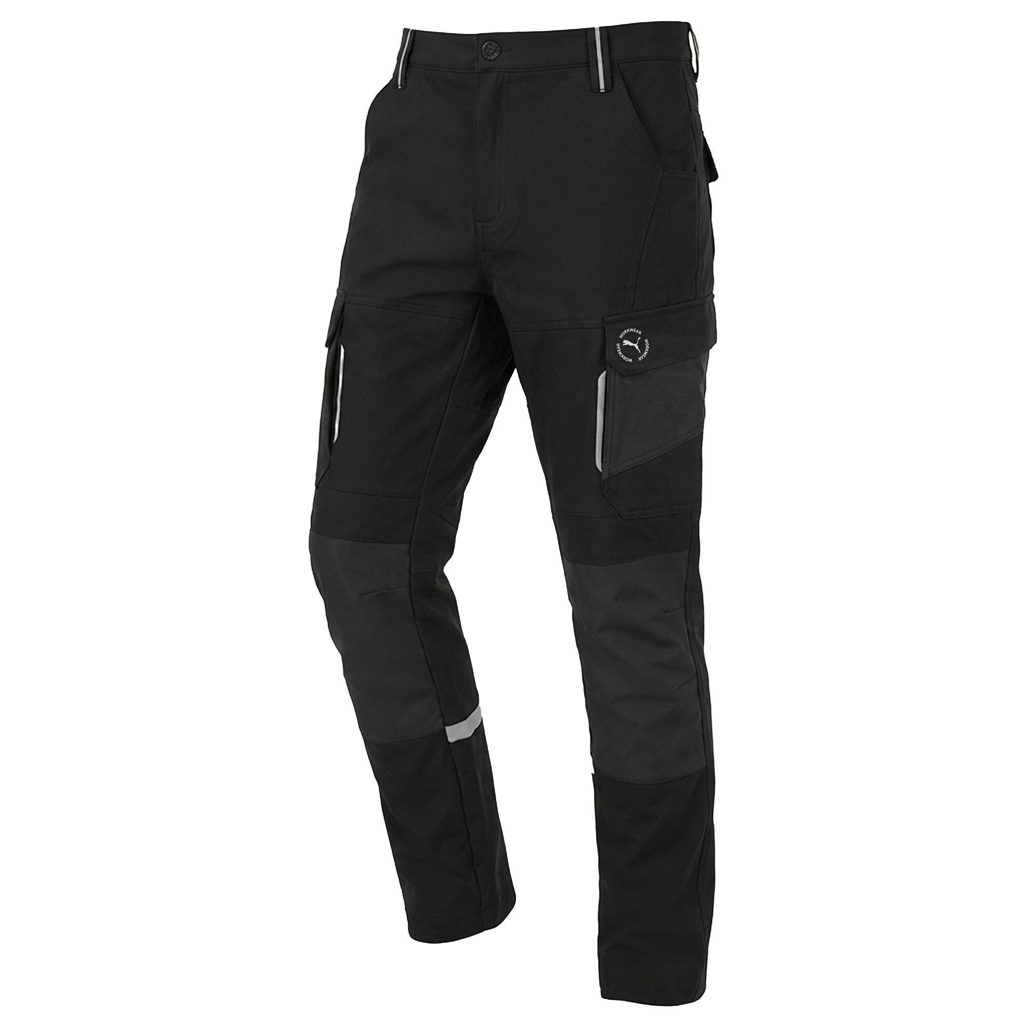 PUMA Workwear Arbeitshose Herren - Mit 4-Wege Stretch - Robust - verstärkter Kniebereich Gummizug - Erhöhtes Rückenteil - Bundhose mit verlängerbarem Hosensaum