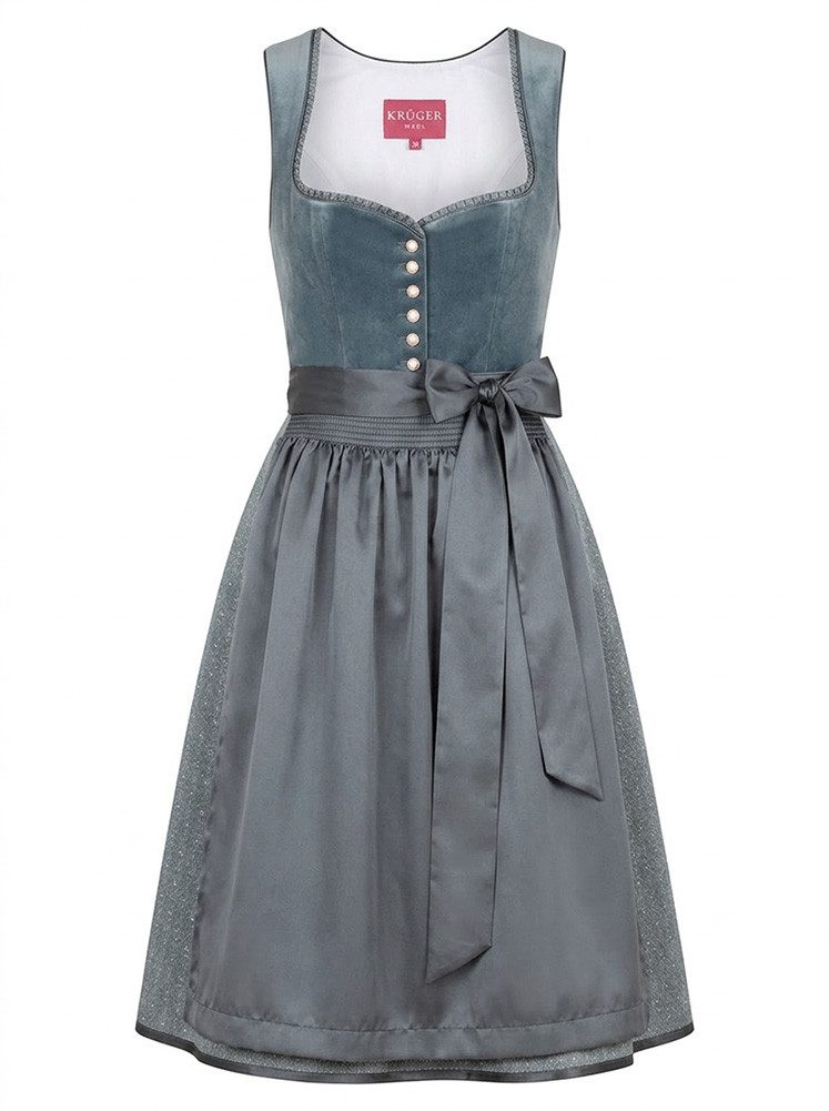 Krüger Madl Dirndl Dirndl Hannelin 70cm Länge blau