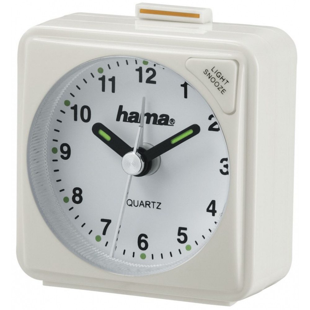 Hama Reisewecker Hama A50 Reisewecker weiß - Tragbarer Wecker.