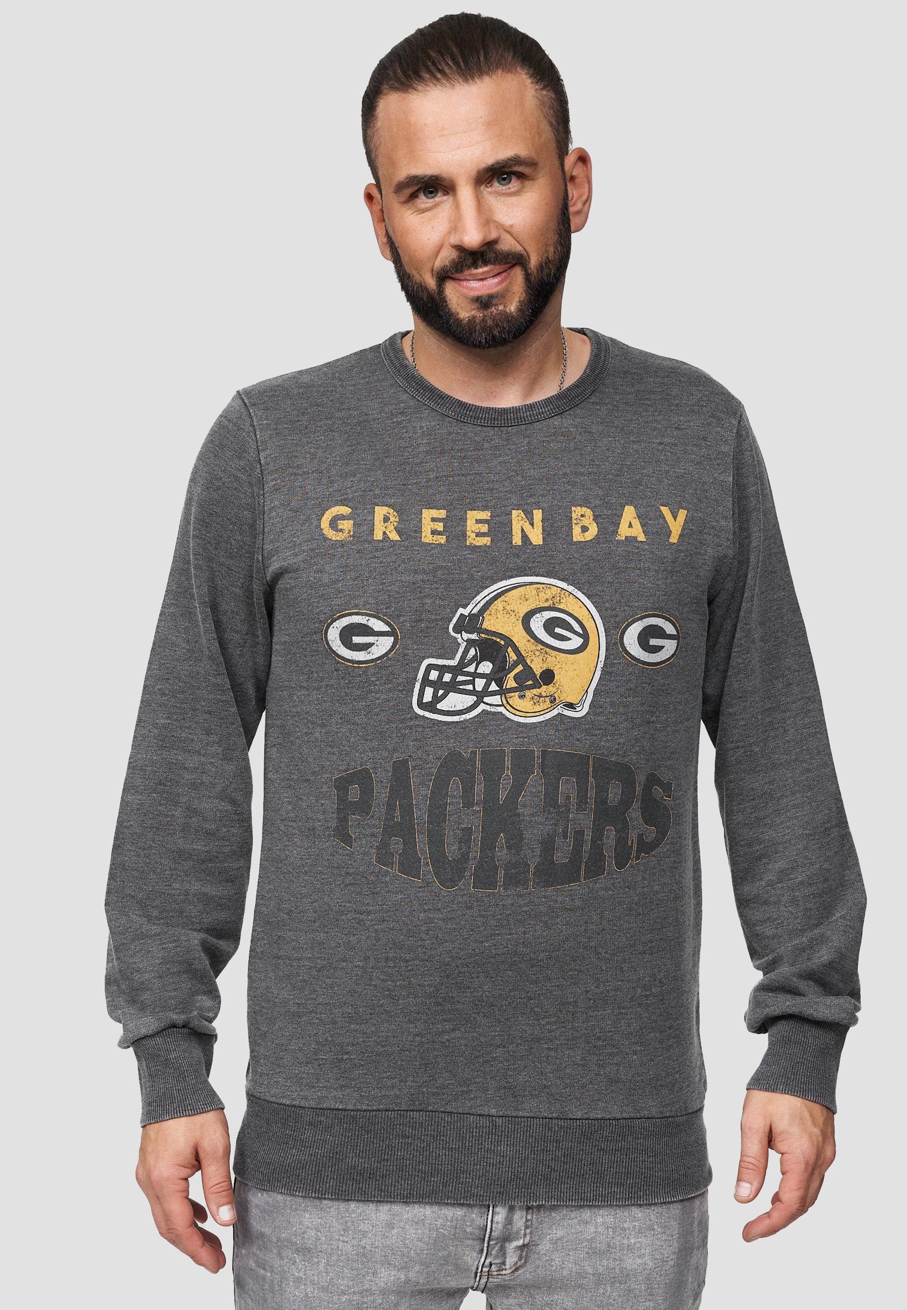 Recovered Sweatshirt Green Bay Packers GOTS zertifizierte Bio-Baumwolle