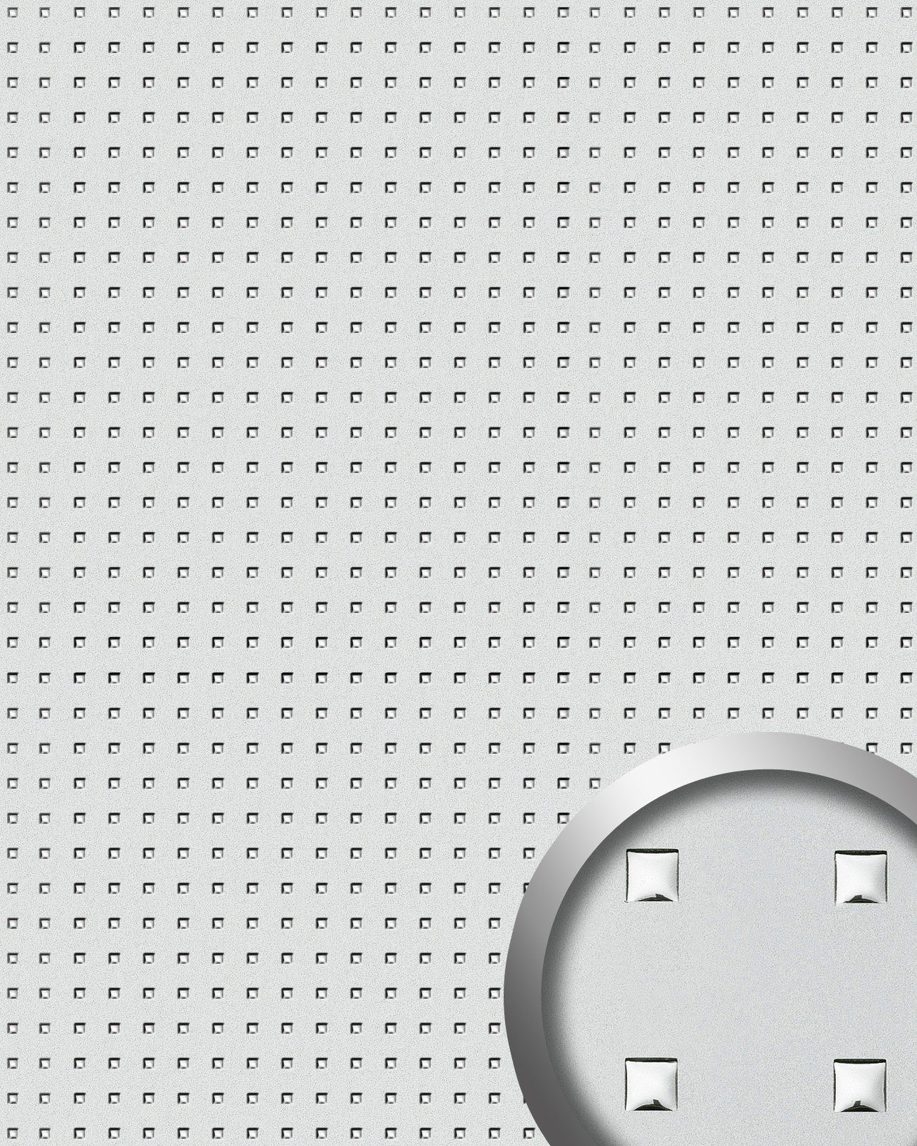 Wallface Wandpaneel 10053 3D Wandpaneel at Dekor Design silber 2,60 qm, BxL: 100x260 cm, 2.6 qm, (Dekorpaneel, 1-tlg., Wandverkleidung in Metall-Optik) selbstklebend, silber, hell grau, metall-grau