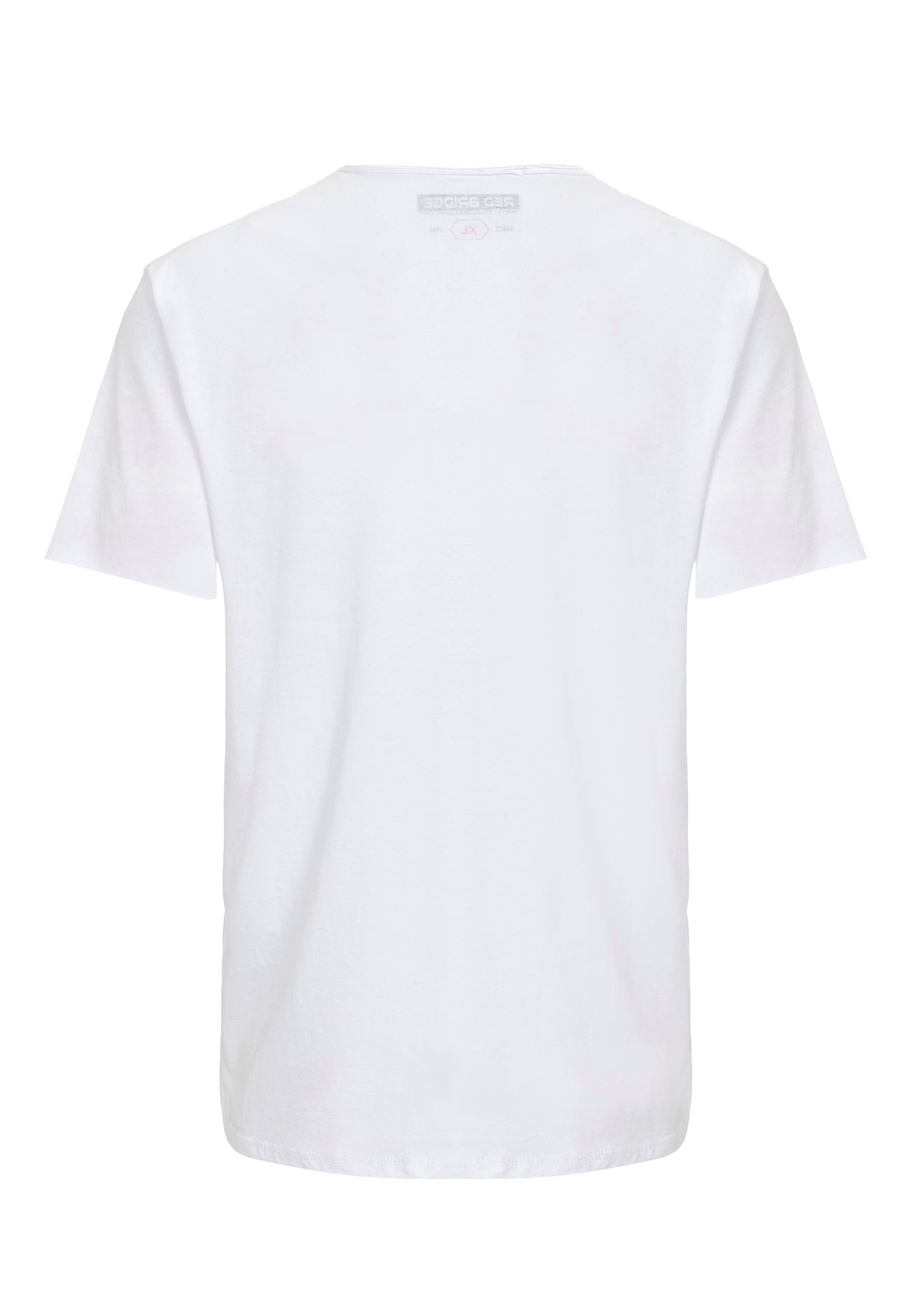 RedBridge T-Shirt mit Rundhalsausschnitt Zeitloses Basic-Shirt günstig online kaufen