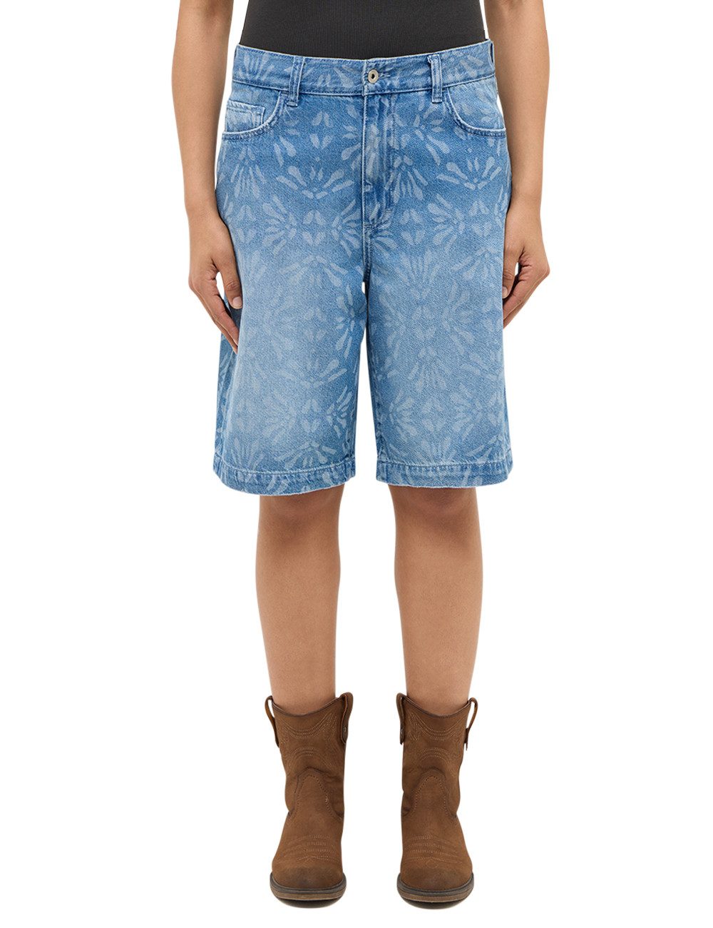MUSTANG Boyfriend-Jeans Damen Style Toyah Bermuda