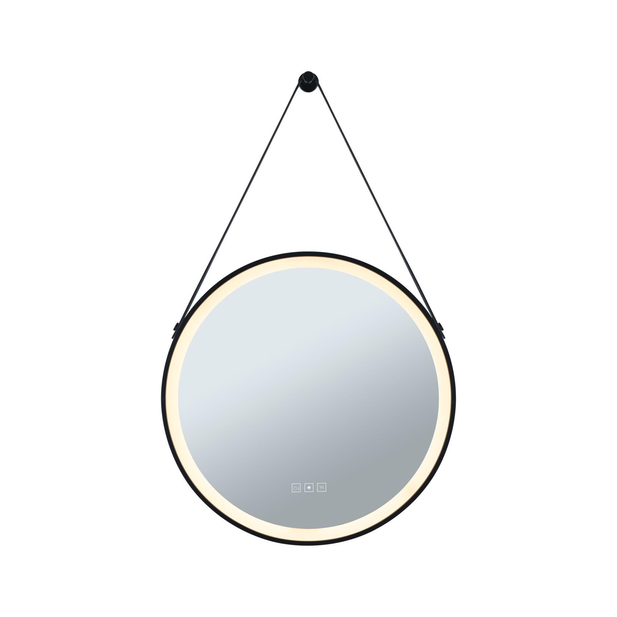 Paulmann LED Spiegelleuchte 71089, im Lieferumfang enthalten, Acryl, Metall, Leder