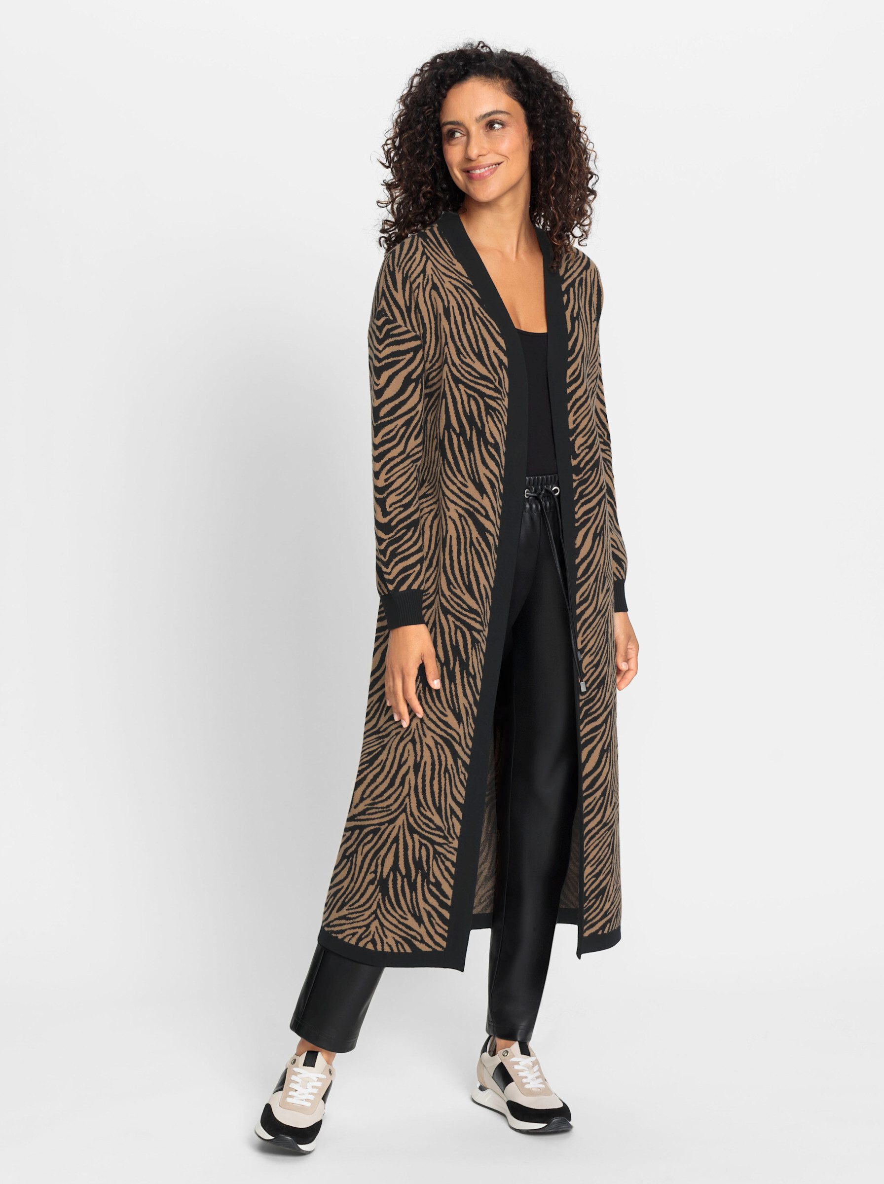 Witt Strickjacke Strickmantel Langarm Jacquard