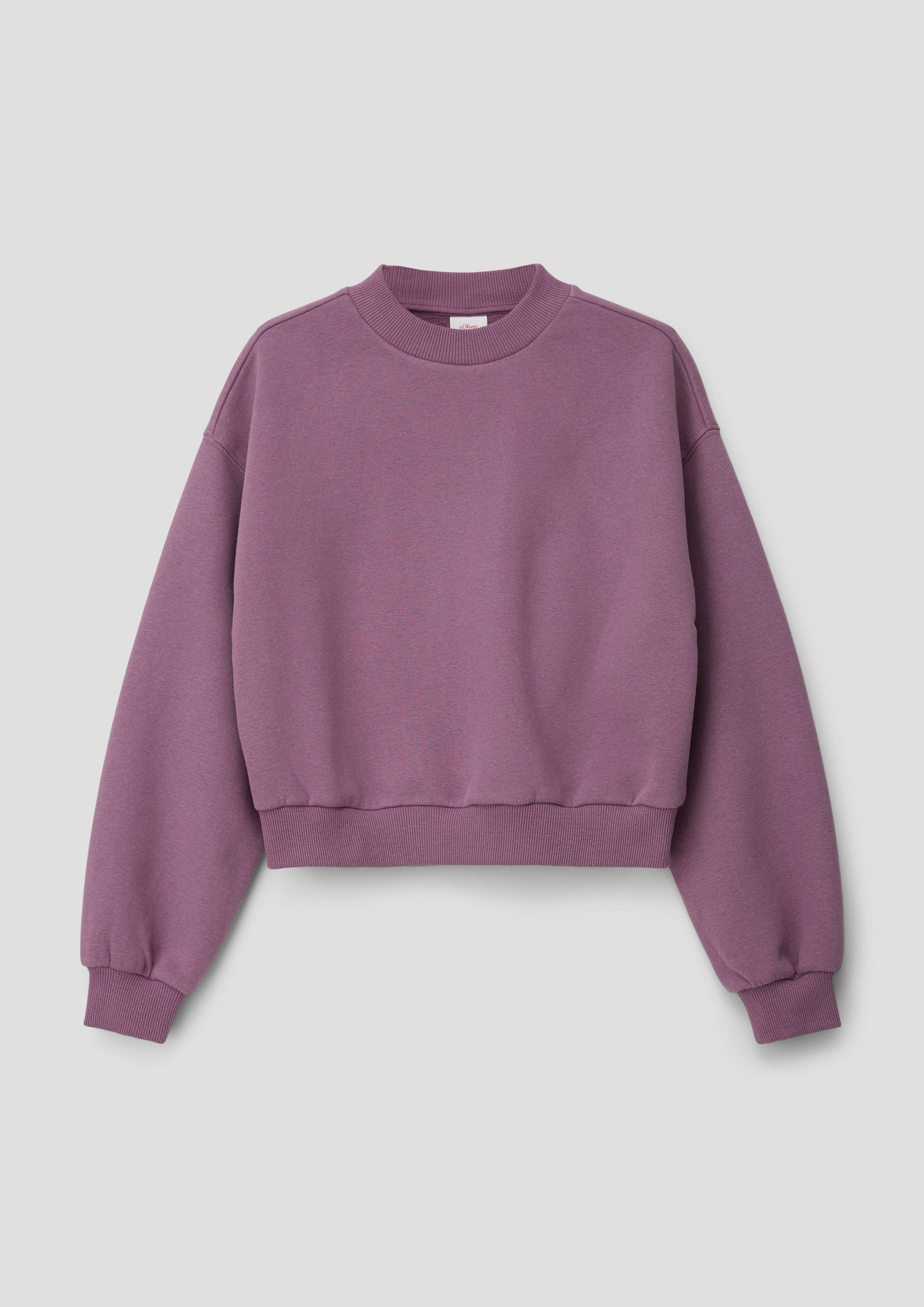 s.Oliver Sweatshirt Sweatshirt mit Rückenprint lavendel