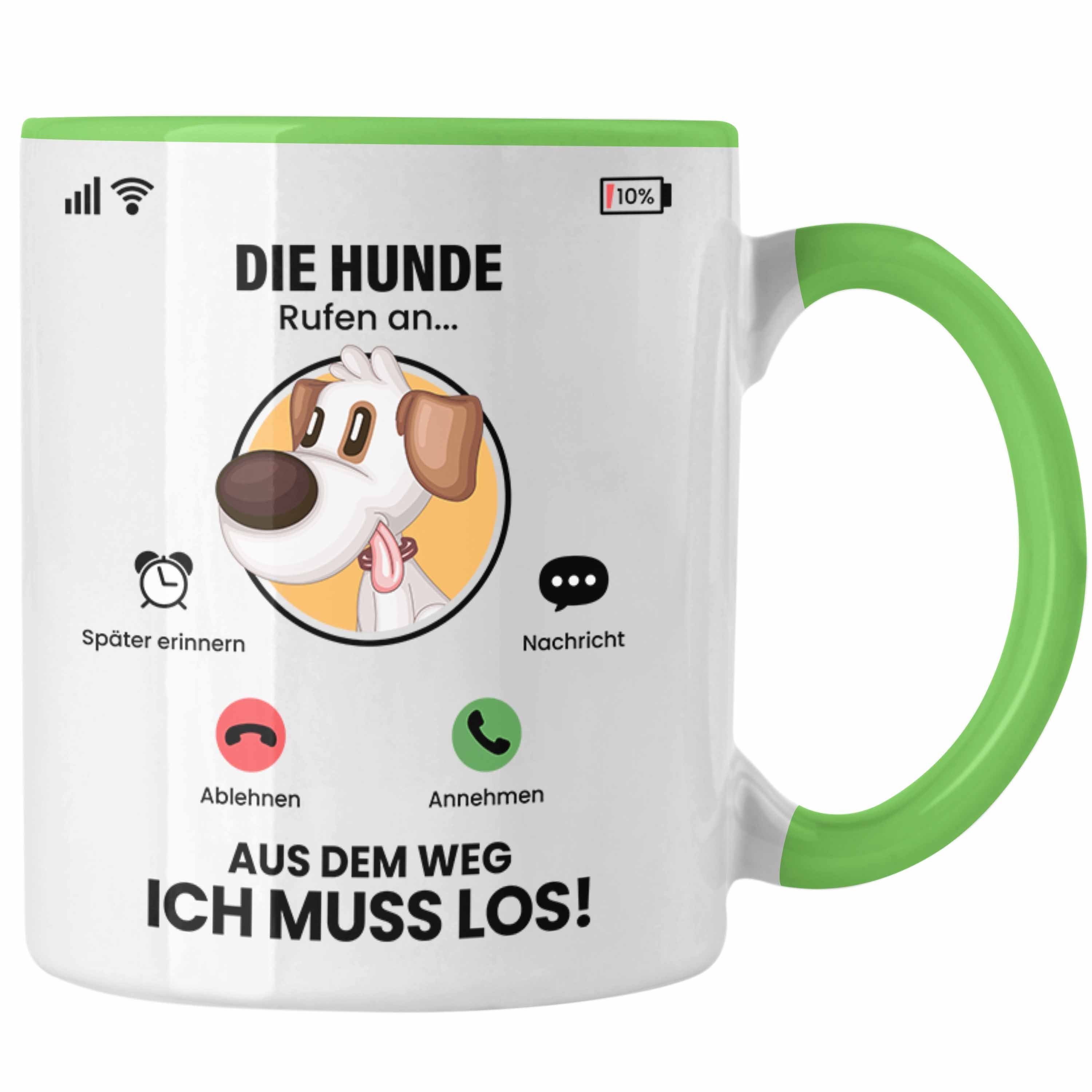Trendation Tasse Die Hunde Rufen An Tasse Geschenk für Hunde Züchter Besitzer Geschenki Grün | Teetassen