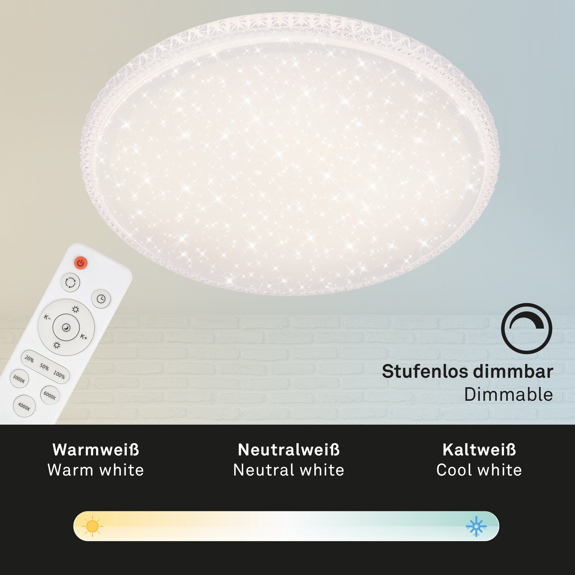 Briloner Leuchten LED-Sternenhimmel 3386-016, Sternenhimmel, CCT günstig online kaufen