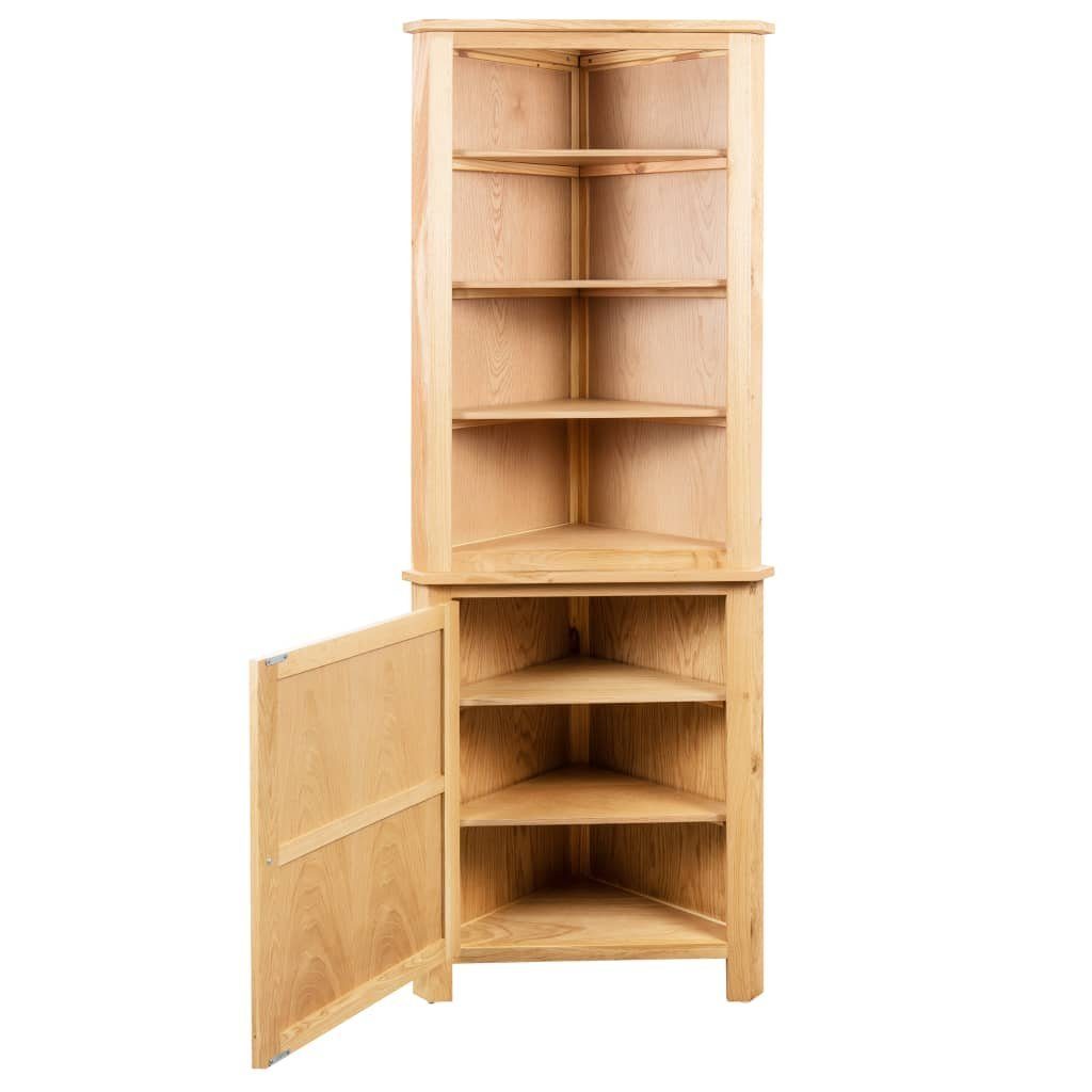 vidaXL Buffet NA Buffet Eckregal Eckschrank 59x36x180 cm Massivholz Eiche