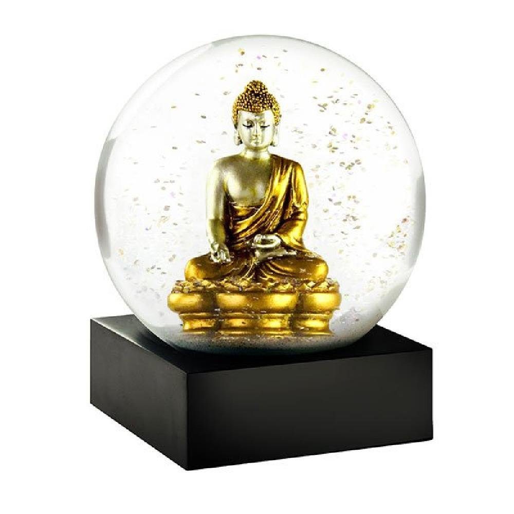 Cool Snow Globes Dekoobjekt Schneekugel Buddha Gold