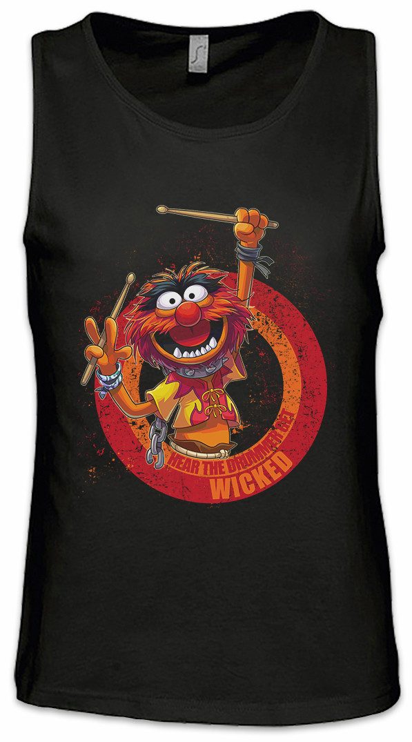 Urban Backwoods Tanktop Wicked Drummer Ärmelloses T-Shirt Schlagzeuger Drums Heavy Metal Rock Schlagzeug Drums Heavy Metal