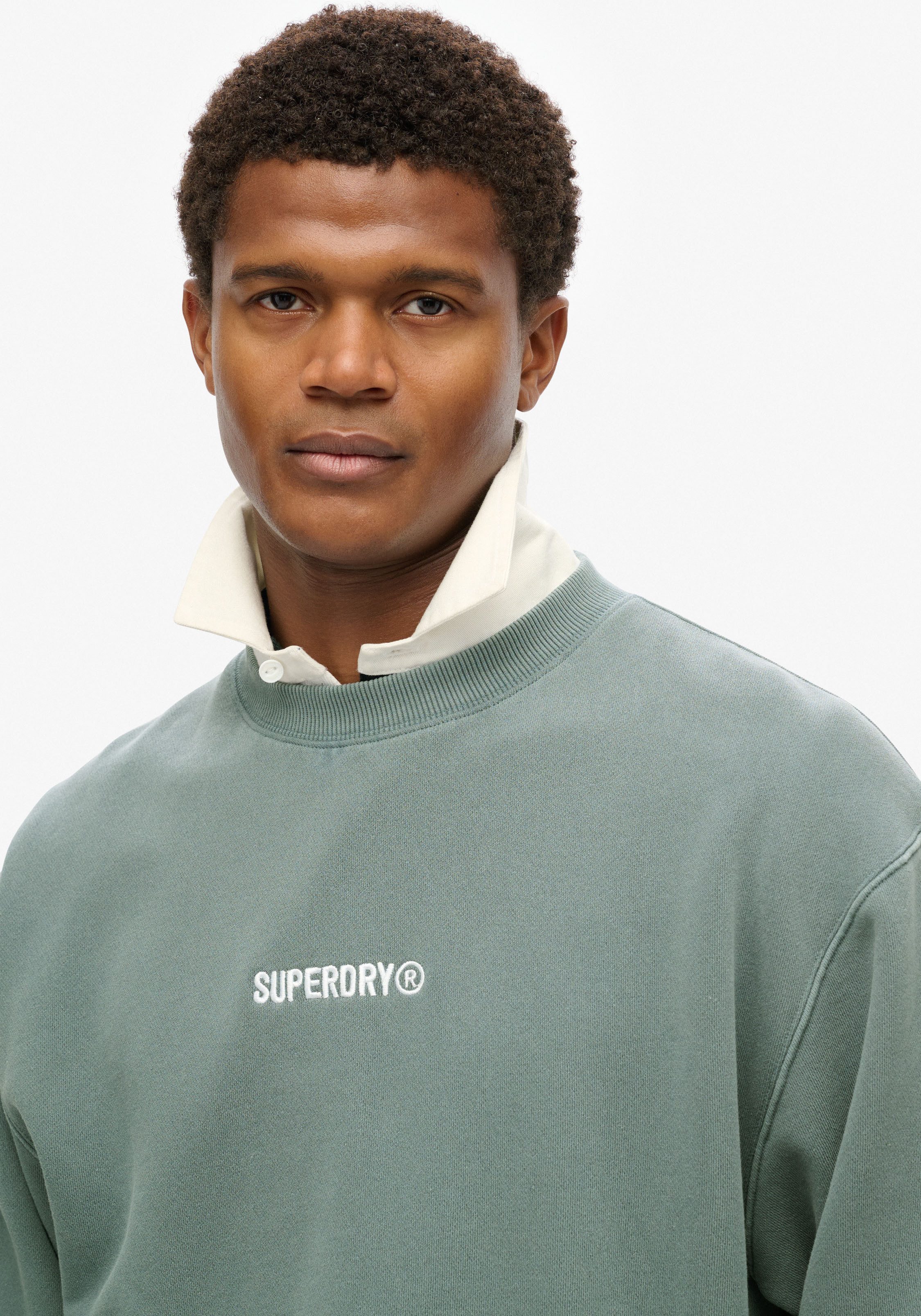 Superdry Sweatshirt MICRO LOGO GRAPHIC LOOSE CREW günstig online kaufen