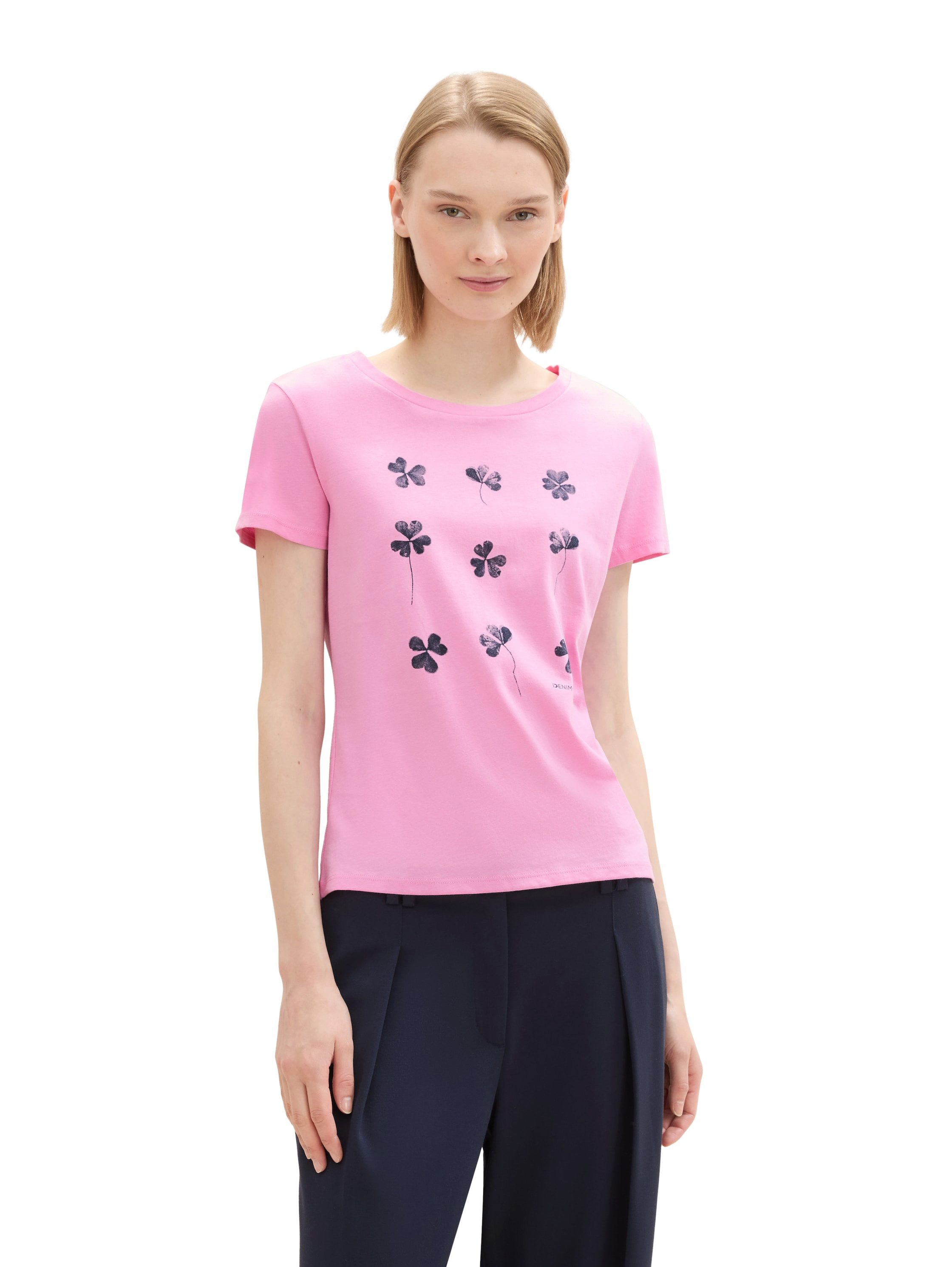 TOM TAILOR Denim T-Shirt mit Frontprint günstig online kaufen