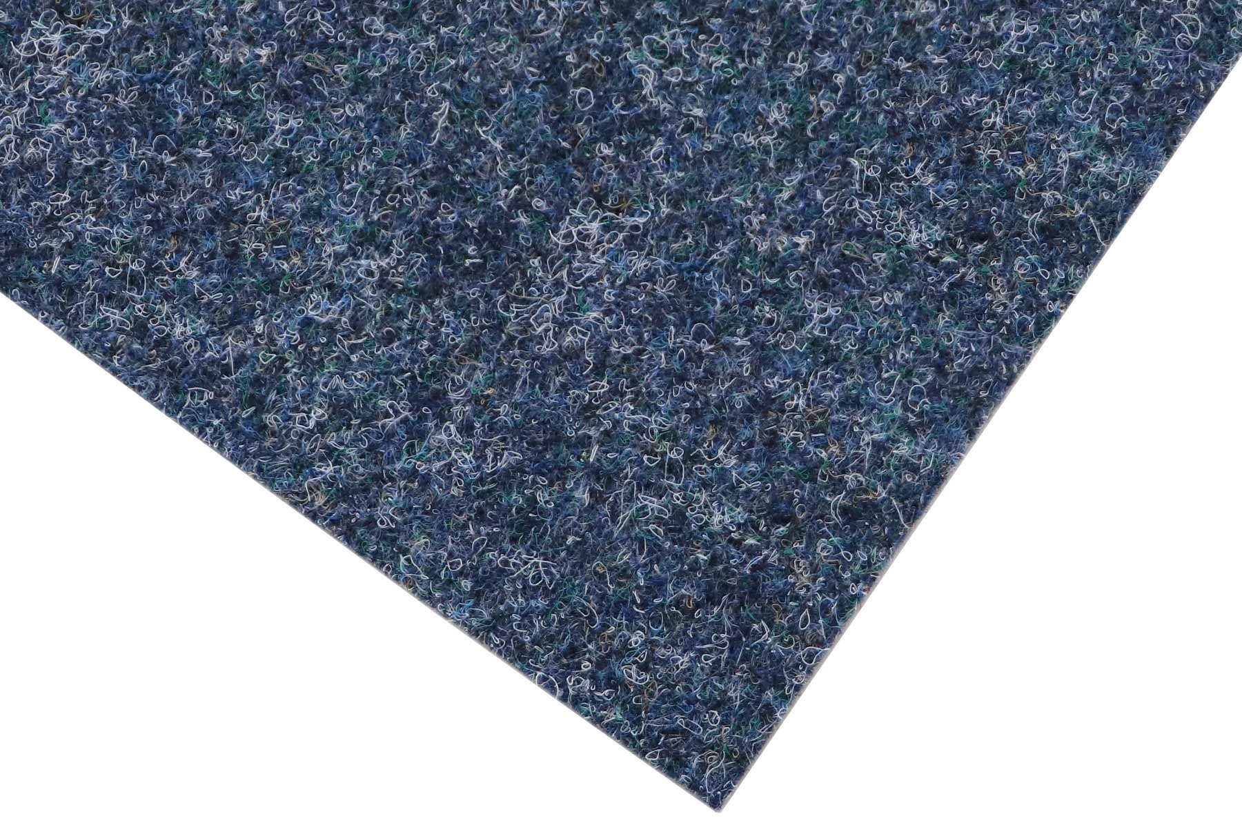 Nadelvliesteppich MERLIN, Primaflor-Ideen in Textil, Höhe: Flachgewebe, Nadelvlies, & rechteckig, 5,2 meliert, robust dunkelblau strapazierfähig besonders mm