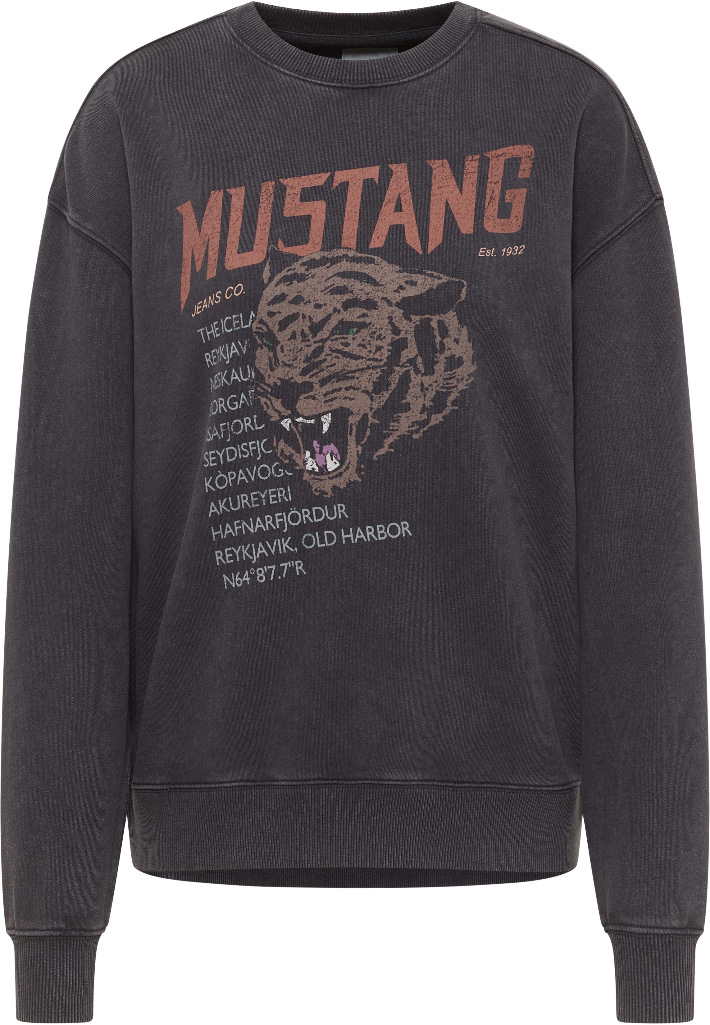 MUSTANG Sweatshirt Style Salida mit Frontprint günstig online kaufen