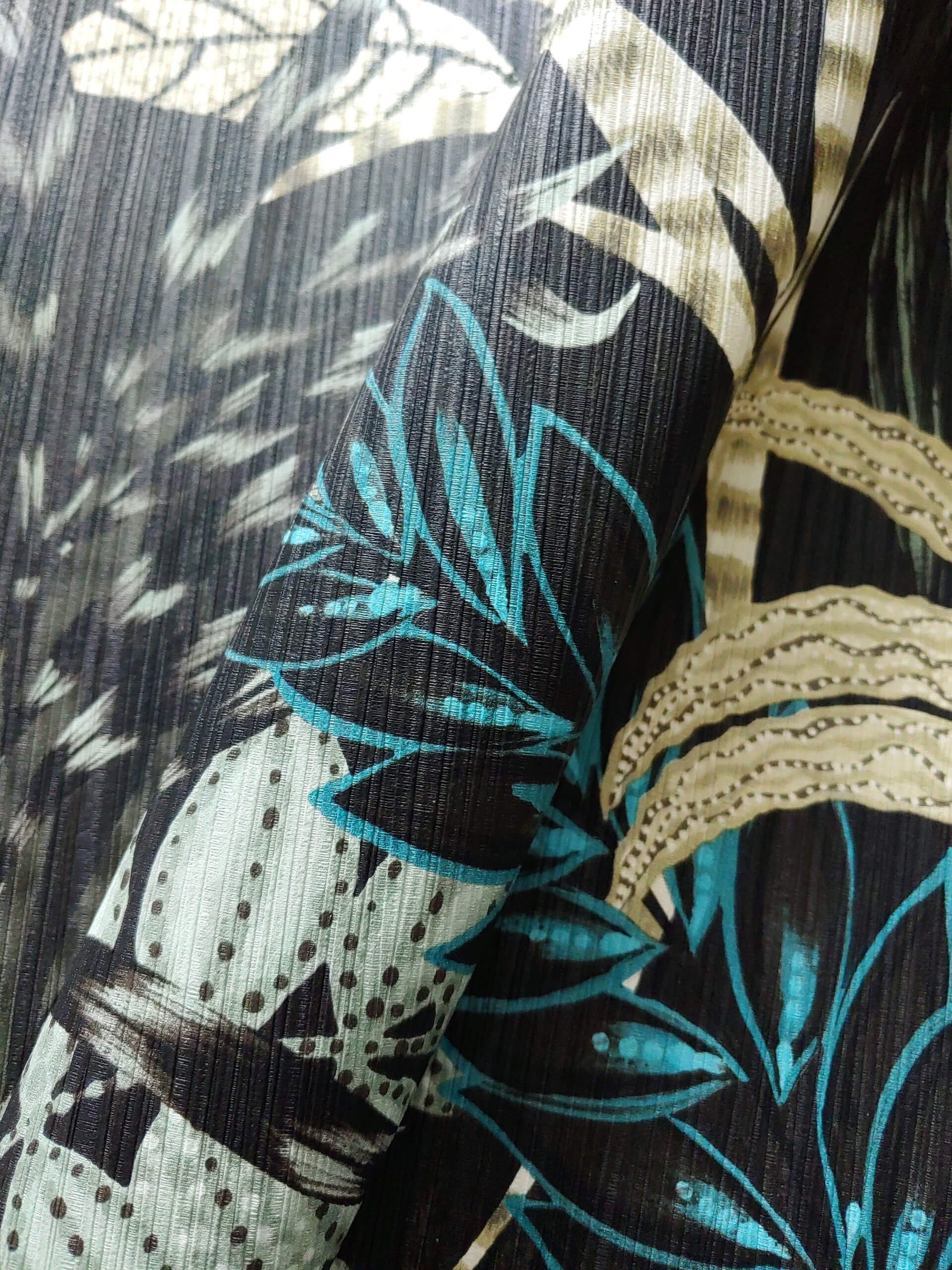Newroom Vliestapete, Schwarz Tapete Floral Dschungel günstig online kaufen