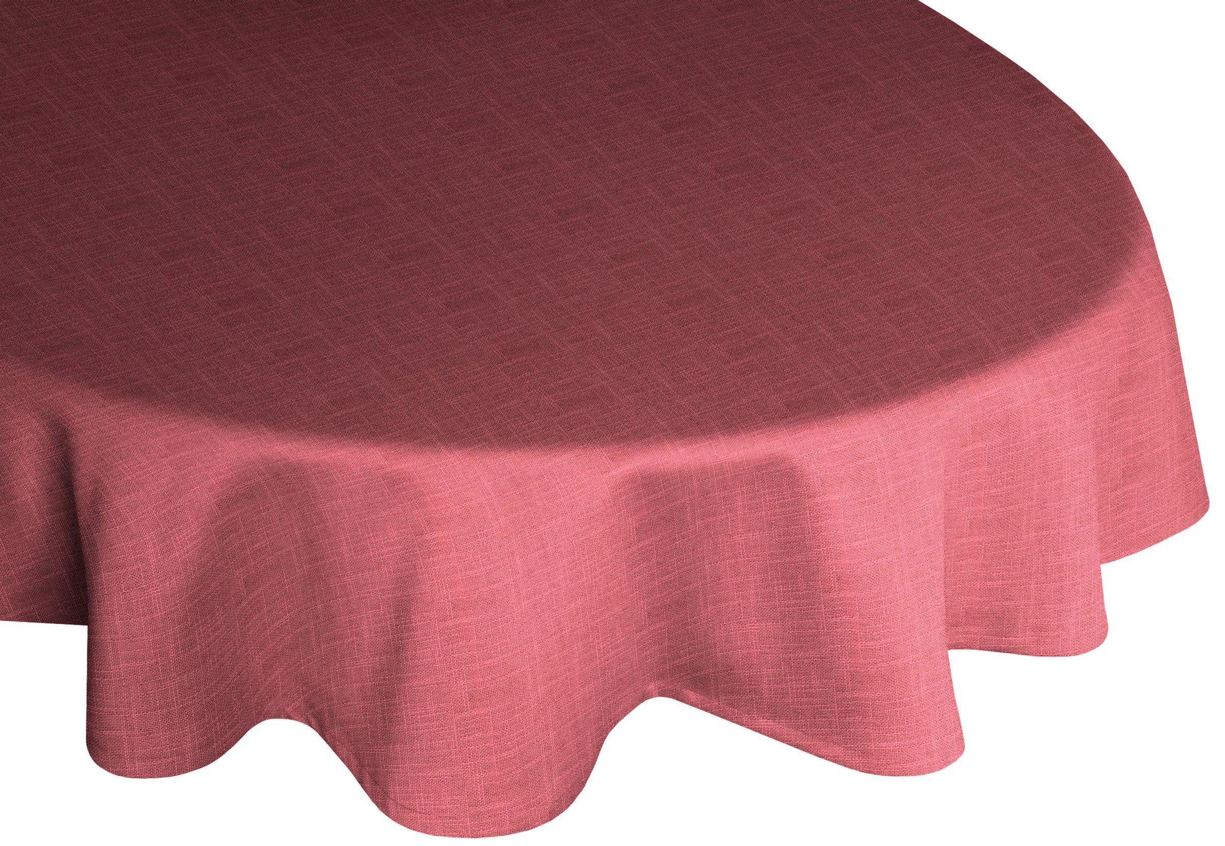 WIESSEE, oval Tischdecke rosa Wirth