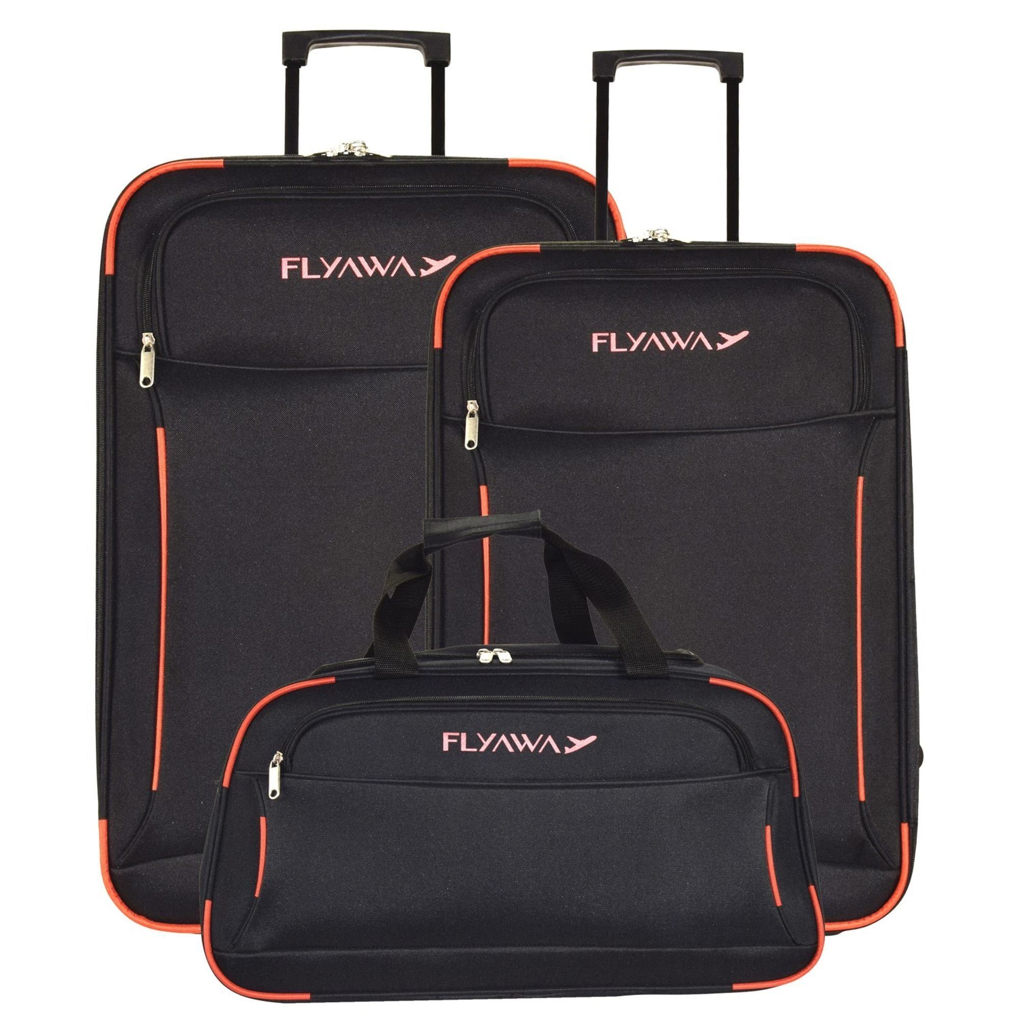 NOWI Trolleyset Reisegepäck, 2 Rollen, (3teilig, 3 tlg), Polyester