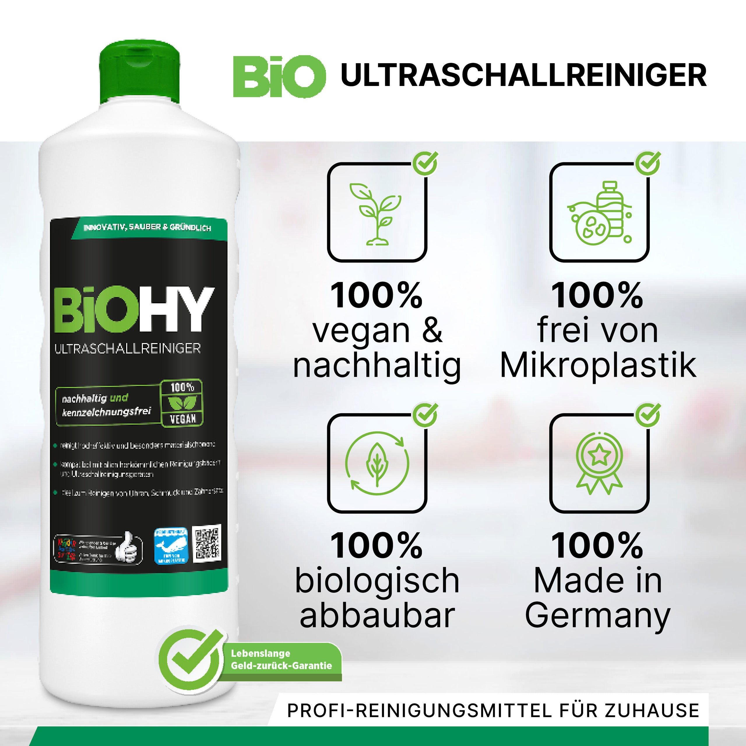 BiOHY Ultraschallreiniger Ultraschallreiniger 1 x 1 Liter Flasche – Bild 3 von 5