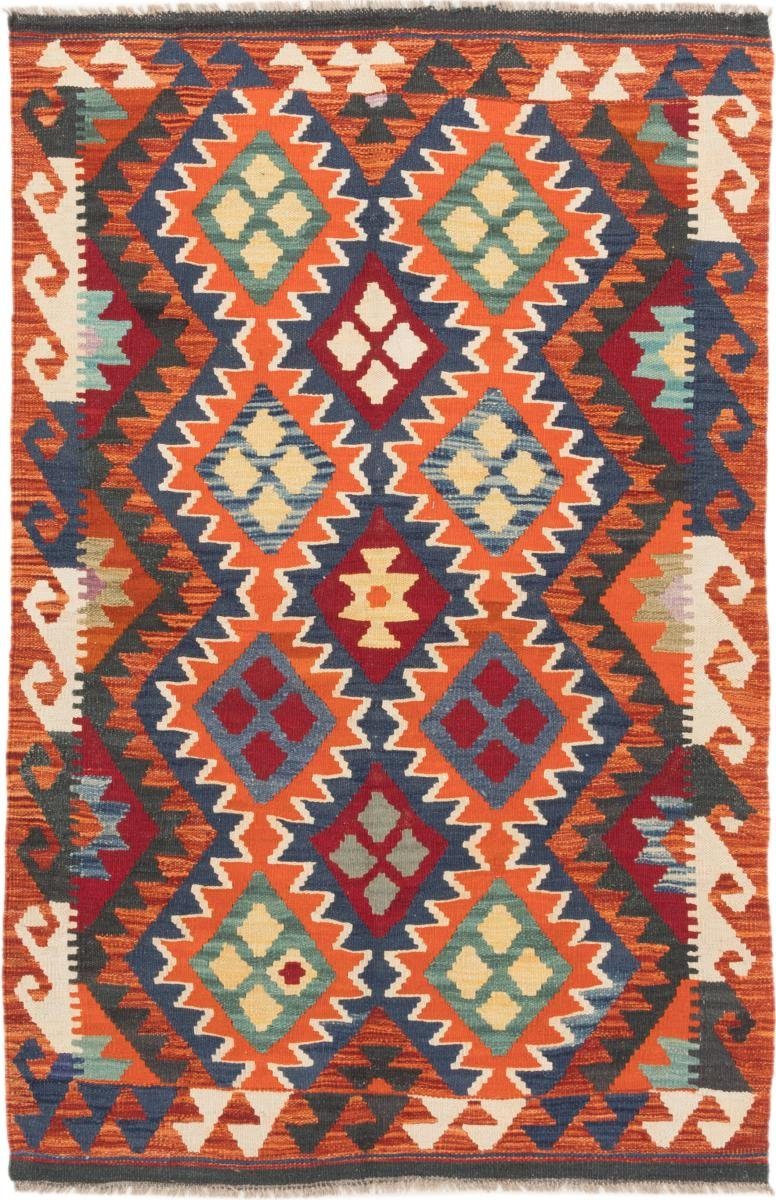 Orientteppich Kelim Afghan 104x162 Handgewebter Orientteppich, Nain Trading, rechteckig, Höhe: 3 mm