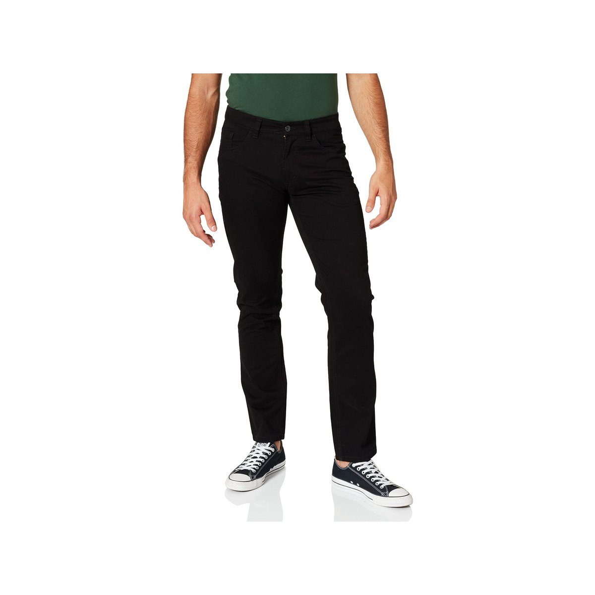 schwarz 5-Pocket-Jeans (1-tlg) Hattric