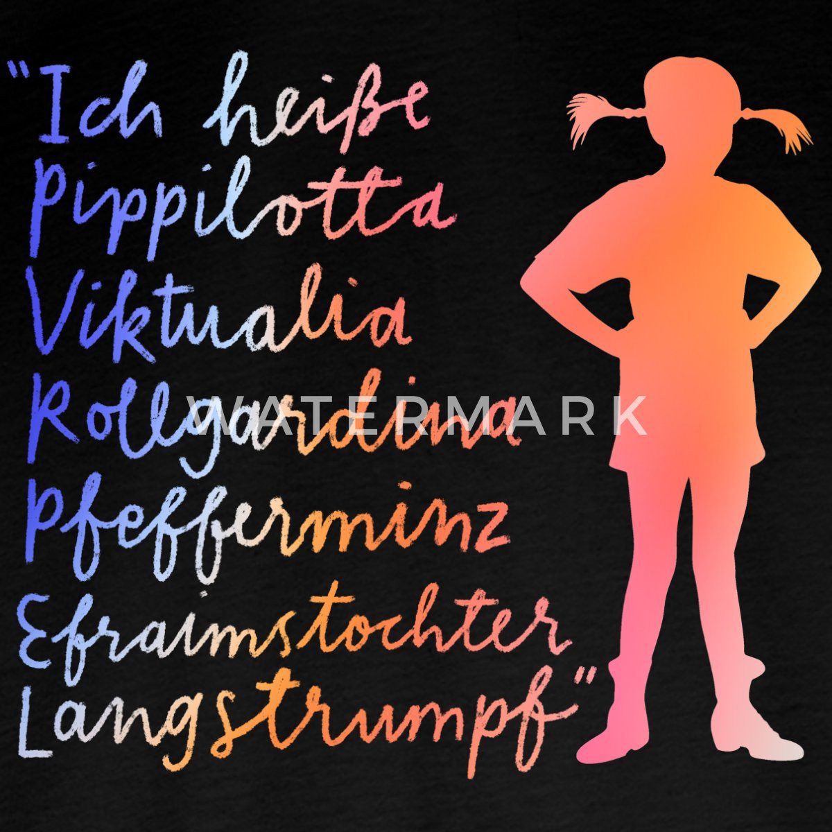 Spreadshirt T-Shirt Pippi Langstrumpf Ich Heiße … Kinder Premium Langarmshirt (1-tlg)