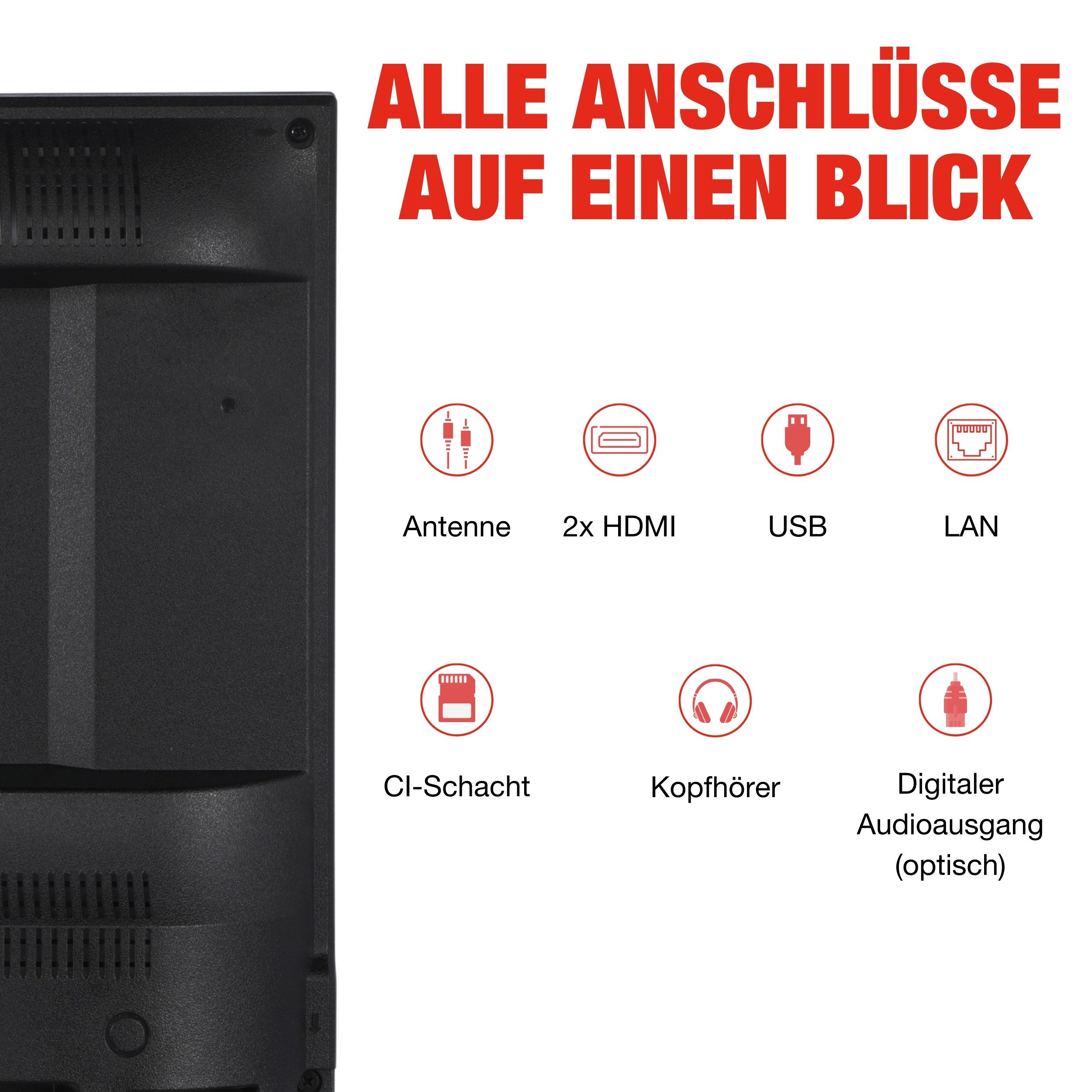 Telefunken D65Q920B2CW QLED-Fernseher (164 cm/65 Zoll, 4K Ultra HD, VIDAA Smart TV, VIDAA Smart TV, HDR Dolby Vision, Triple-Tuner, 6 Monate HD)