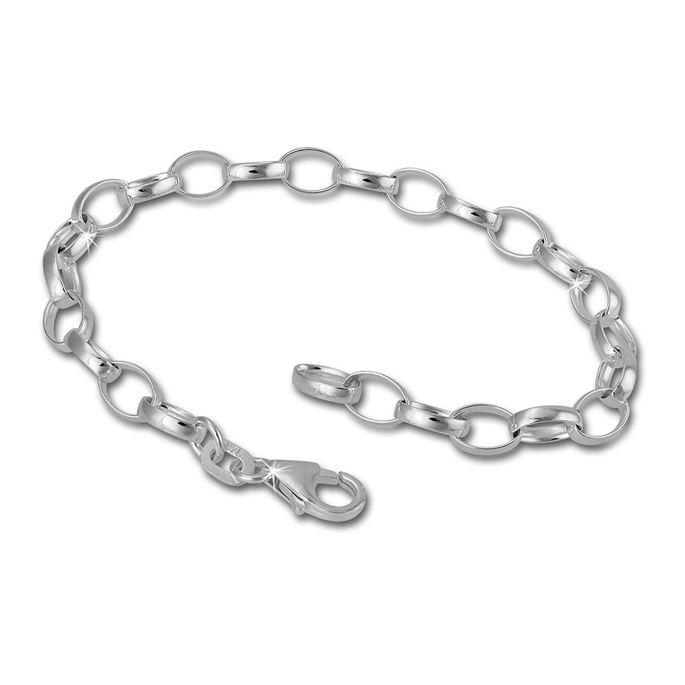 SilberDream Fußkette FC01XF SilberDream Charmsfußkette für SilberCharms, Charms Fußketten ca. 25cm, 925 Sterling Silber, Farbe: silber, Made-In