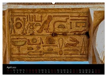 CALVENDO Wandkalender On the trail of the ancient Egypt (Premium-Calendar 2023 DIN A2 Landscape)