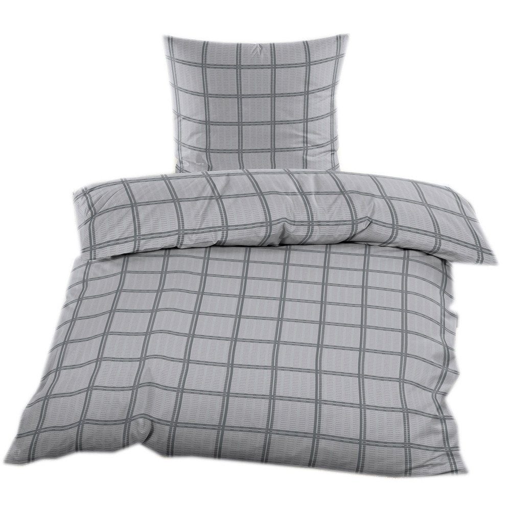 Casa Colori Bettwäsche Seersucker 135x200 Reißverschluss günstig online kaufen