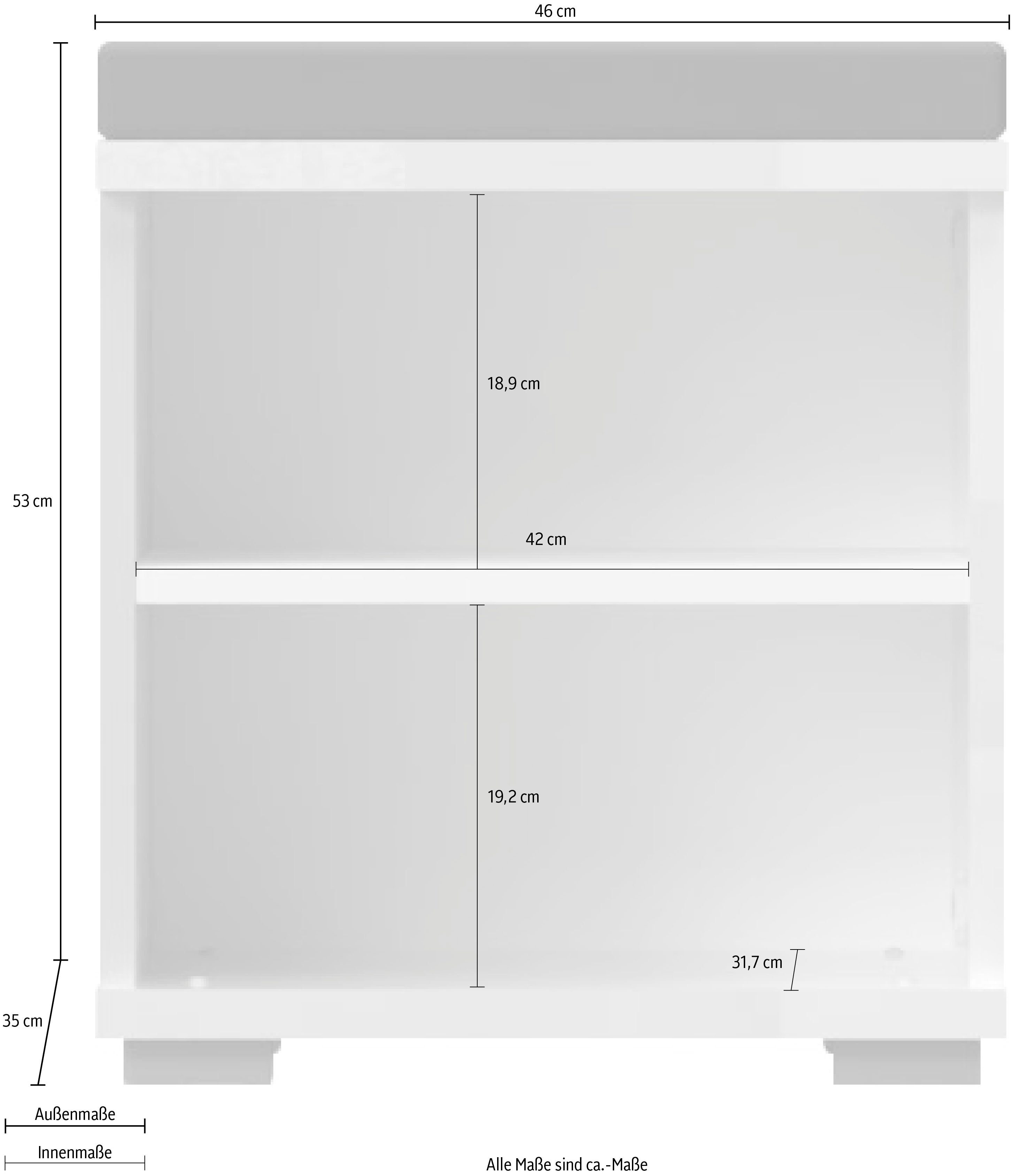 Places of Style Schuhschrank Piano lackiert, Funktion UV Soft-Close hochglänzend