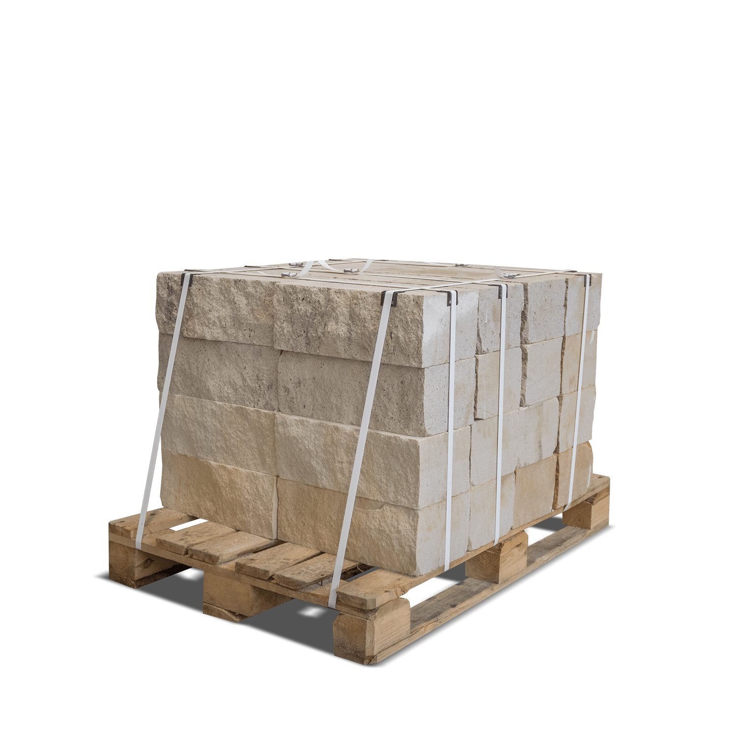 GALAMIO Mauerstein Sandstein 40*20*15 gesägt & gebrochen (Palette, 1-St)