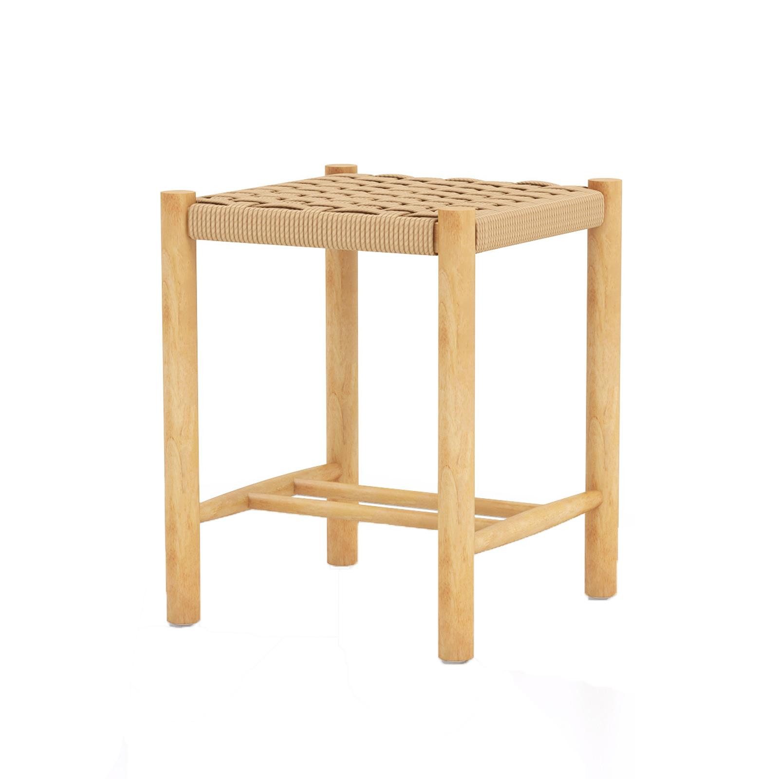 KOMFOTTEU Barhocker Esszimmerstühle (2er Set), mit Fußstütze, Holz & gefloc günstig online kaufen