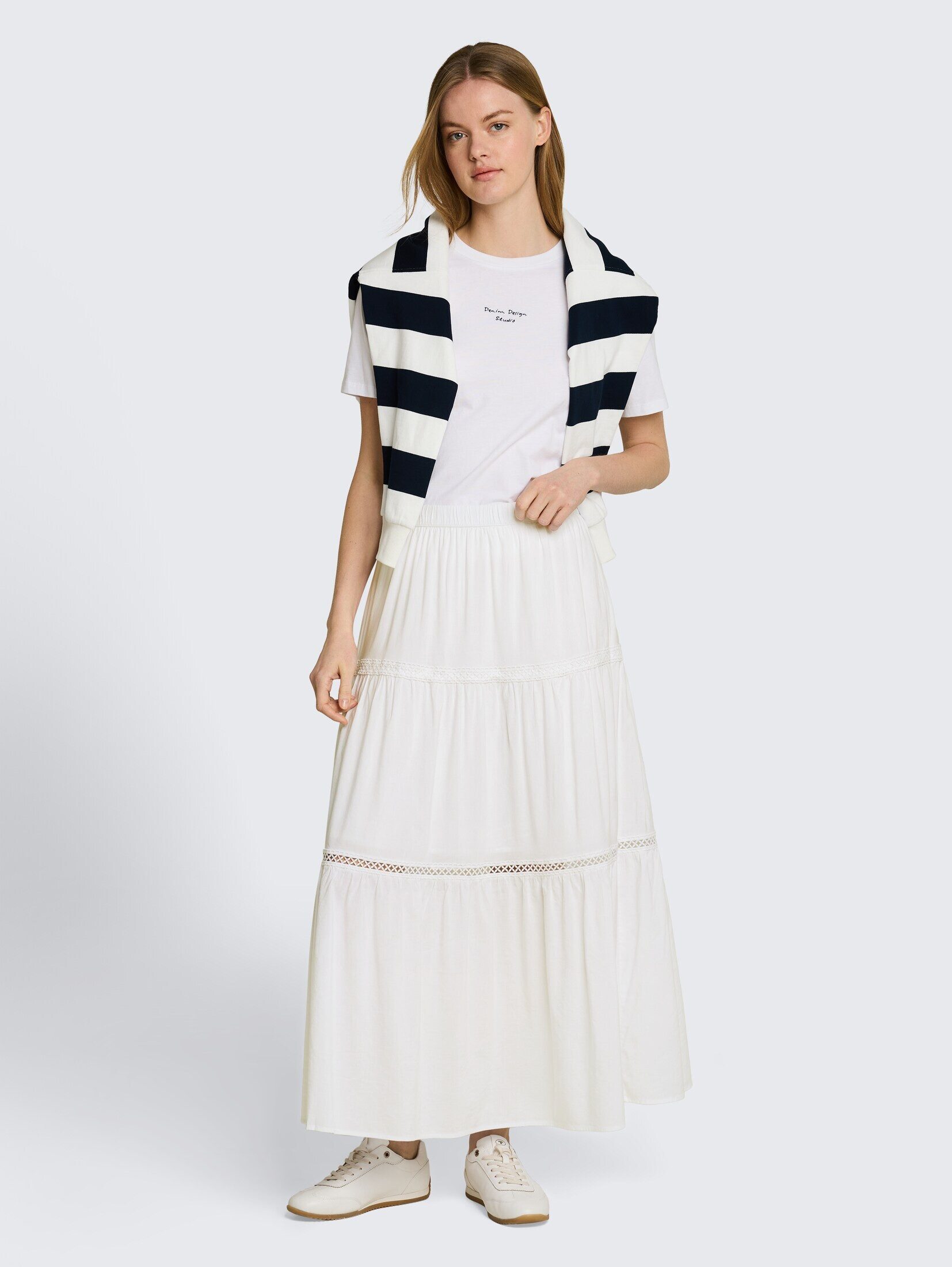 TOM TAILOR Denim Maxirock Röcke Maxi-Rock mit Volants