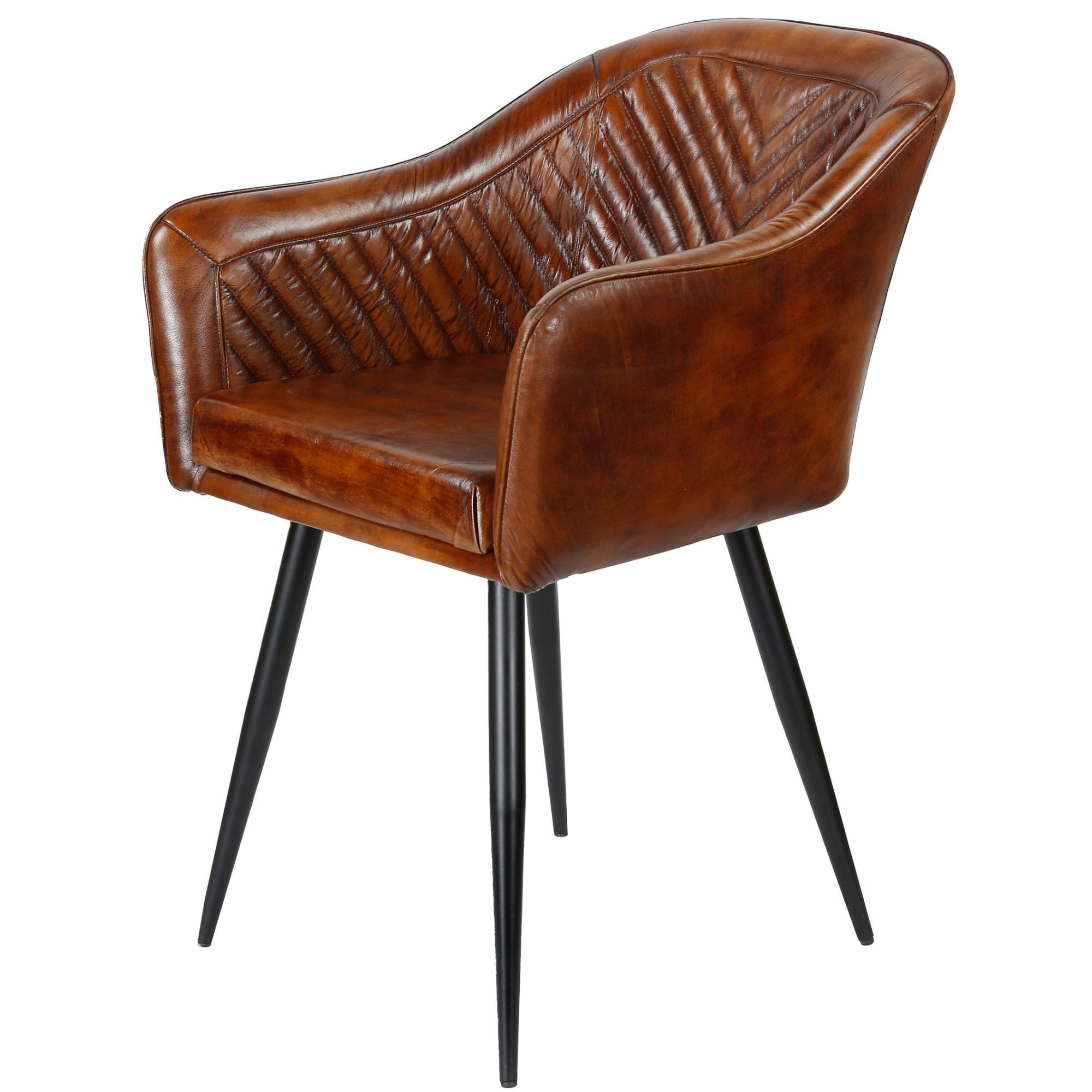 Casa Moro Armlehnstuhl Ledersessel Lederstuhl Braun (Mengen Auswahl 1 Sesse günstig online kaufen