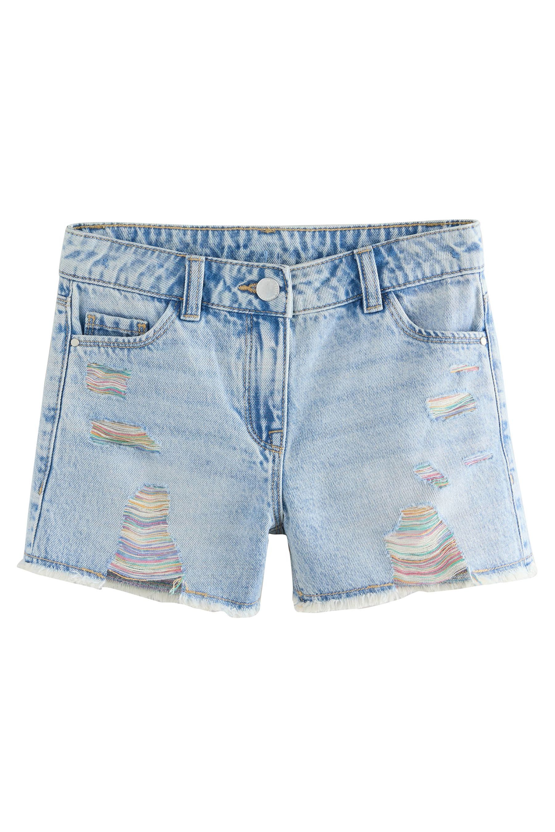 Next Jeansshorts Shorts in Used-Optik mit ausgefransten Rändern (1-tlg)