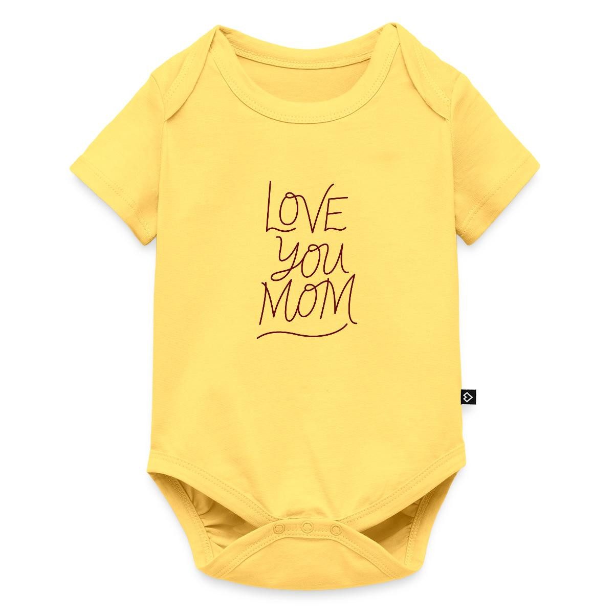 Spreadshirt Kurzarmbody Geschenk Mom, Love You Mom Kurzarm Tages Baby Body (1-tlg)