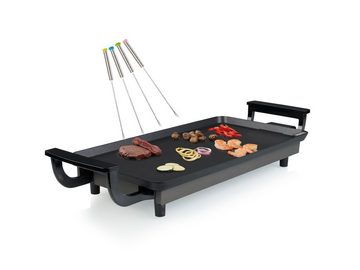 Setpoint Teppanyakigrill, 1800 W, Japanischer Tisch-Grillplatte für Zuhause 2-4 Personen 43x23cm, Gabeln