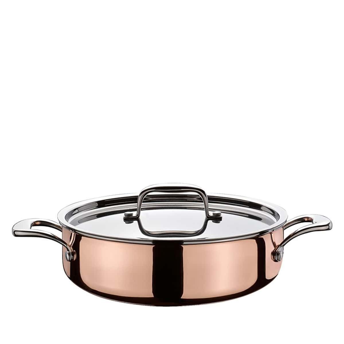 Spring Bratentopf Spring 0715450628 Culinox Gourmettopf mit Deckel, Andere, silber, 1