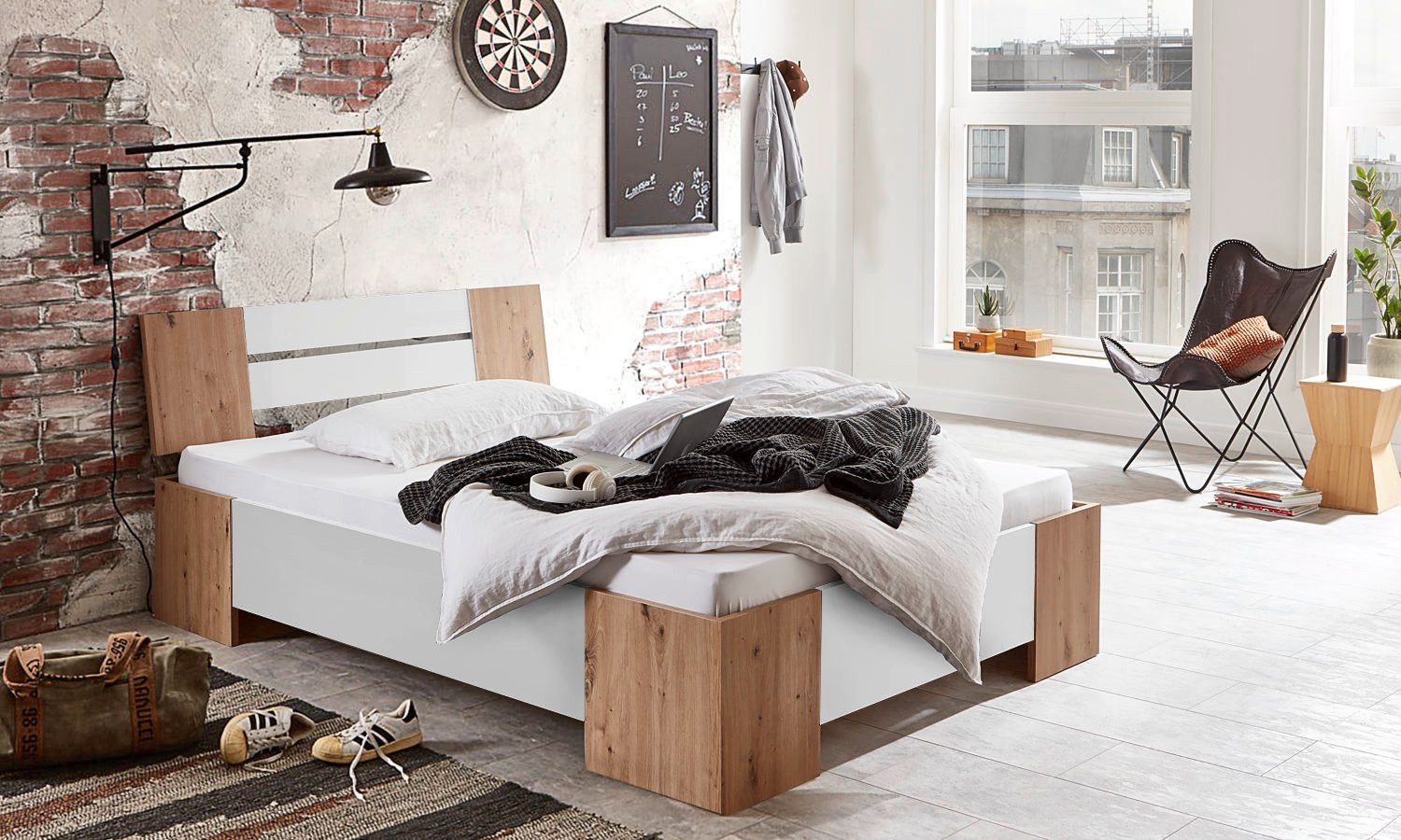 moebel-dich-auf Futonbett LINZ (Bett 140x200, in günstig online kaufen