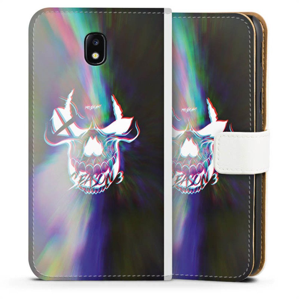 Deindesign Handyhulle Glitch Skull Samsung Galaxy J3 17 Hulle Handy Flip Case Wallet Cover Handytasche Leder Totenkopf Moji Youtube Online Kaufen Otto