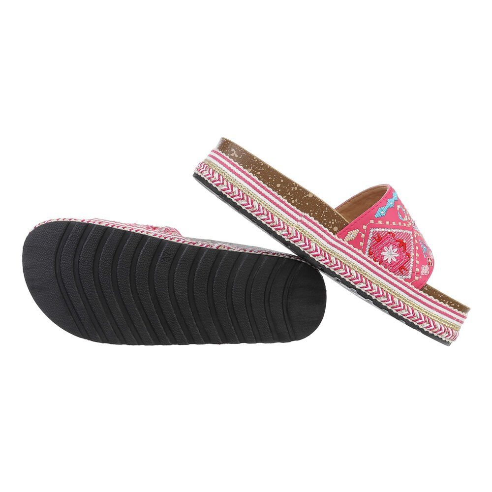 Ital-Design Damen Mules Freizeit Plateausandaletten (85698097) Flach Pantol günstig online kaufen