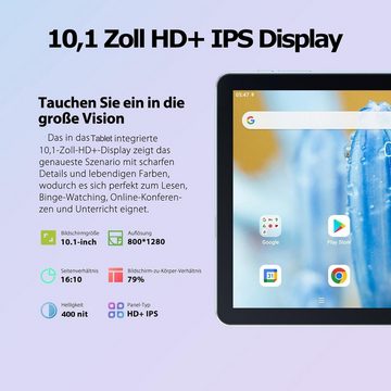 OSCAL Quad-Core Prozessor Tablet (10", 64 GB, Android 12, Mit einem wunderschönen Design und erstaunlichen Funktionen, 7 GB RAM)