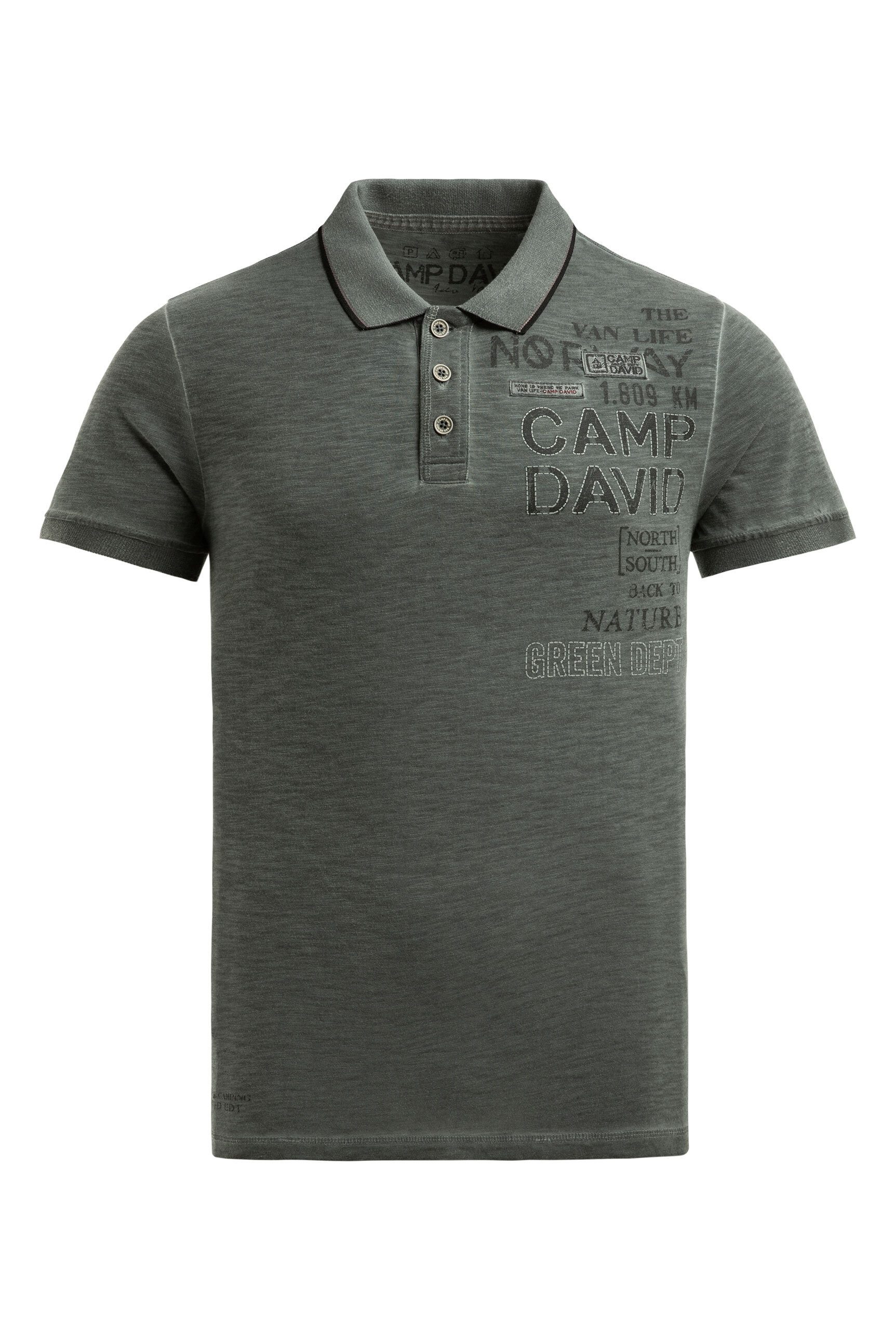 CAMP DAVID Poloshirt aus Baumwolle