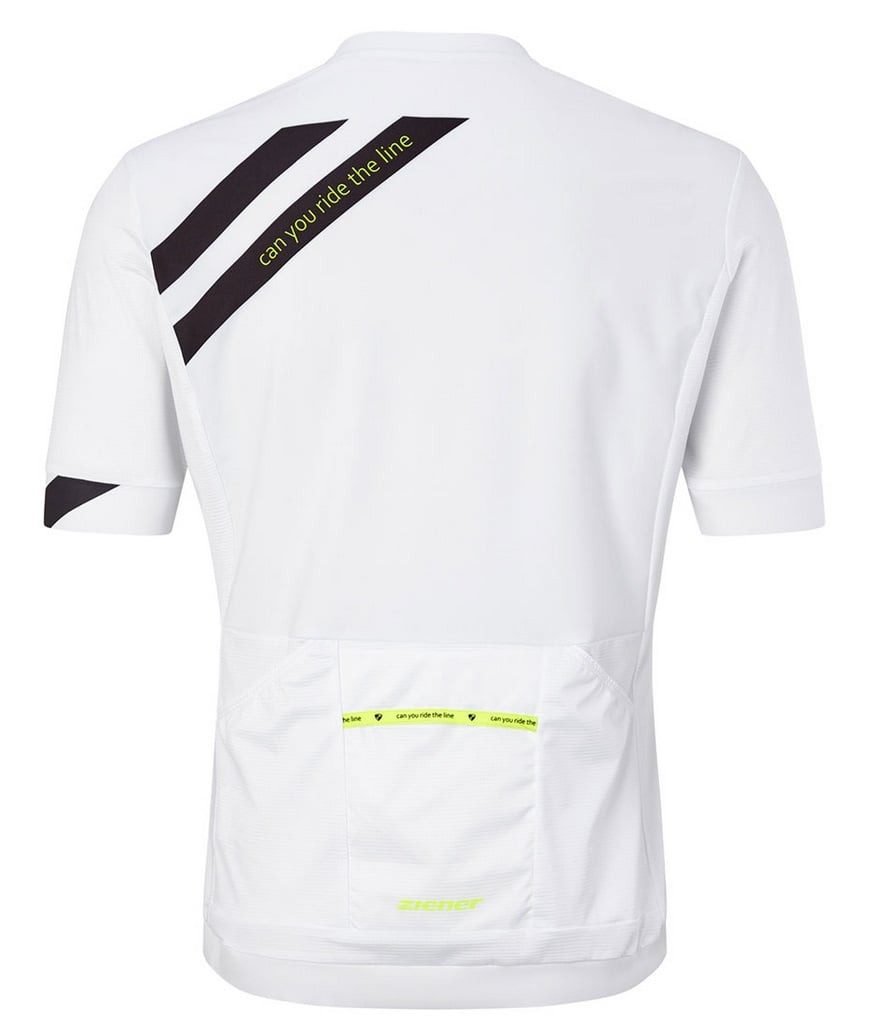 Ziener T-Shirt Nelis (Front-Reißverschluss, dreier Rückentasche, Mesheinsätze)