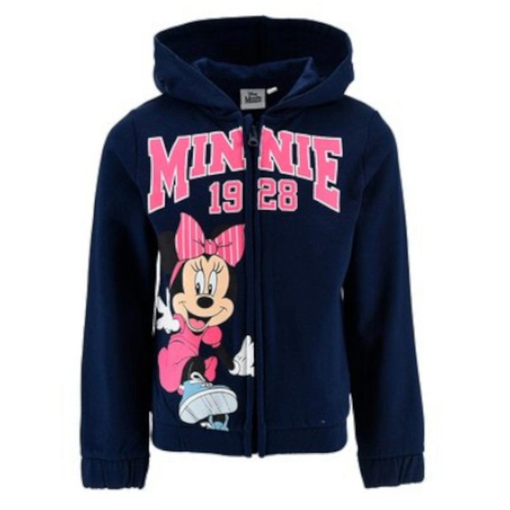 Kapuzensweatjacke Minnie Maus Sweatshirtjacke Sweatjacke Hoodie Kinder Jacke
