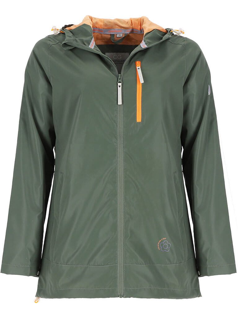 Coastguard Regenjacke 51015 Damen Jacke reflektierend mit Kapuze - Outdoor-Jacke mit Taschen
